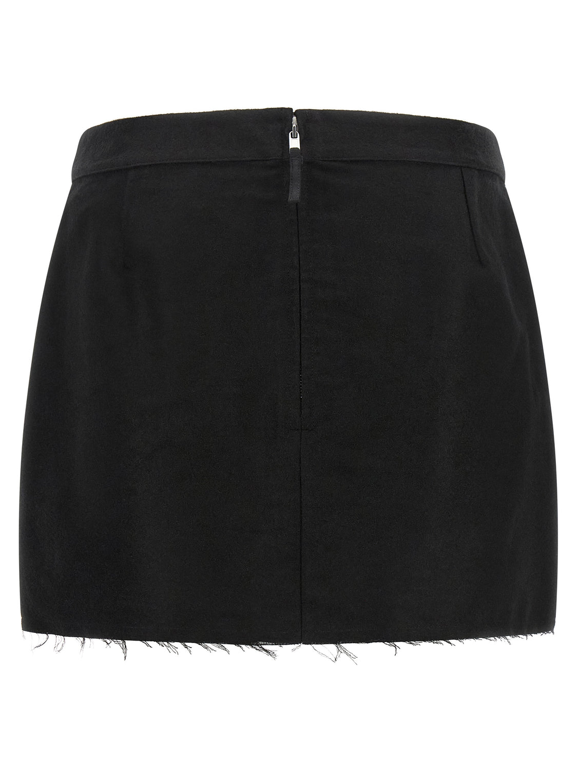 Black Ramie Long Skirt