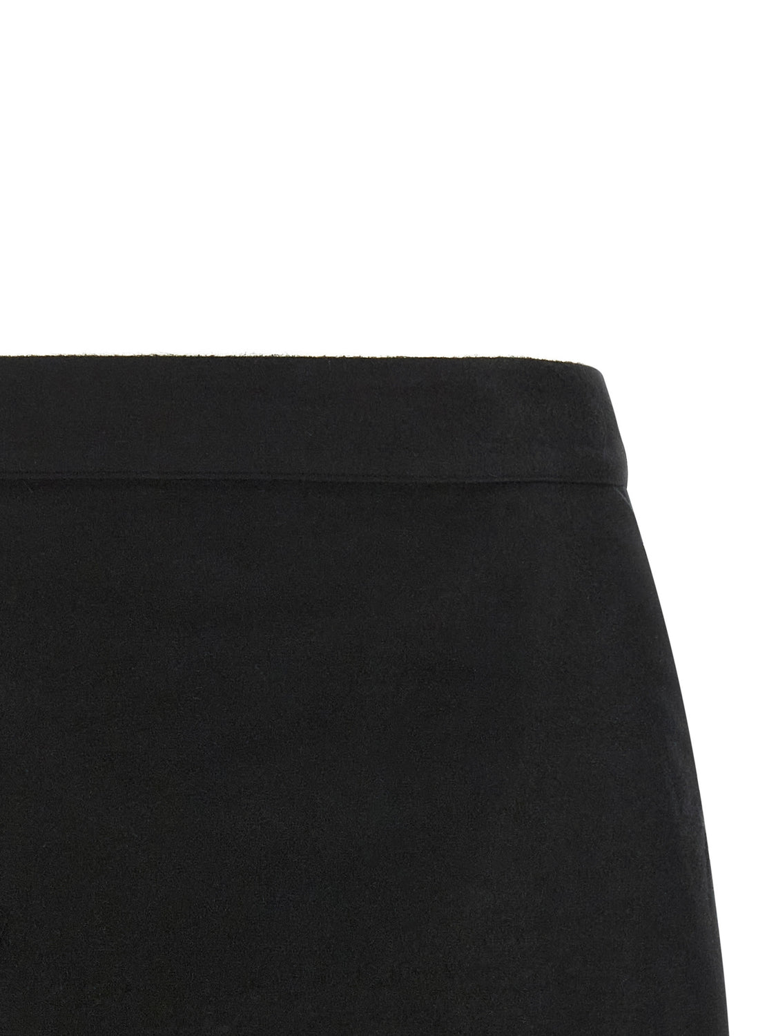 Black Ramie Long Skirt
