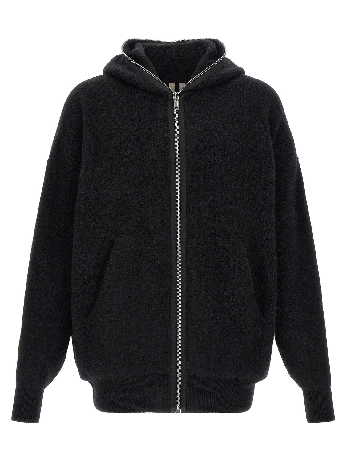 Black Marabou Sweatshirt