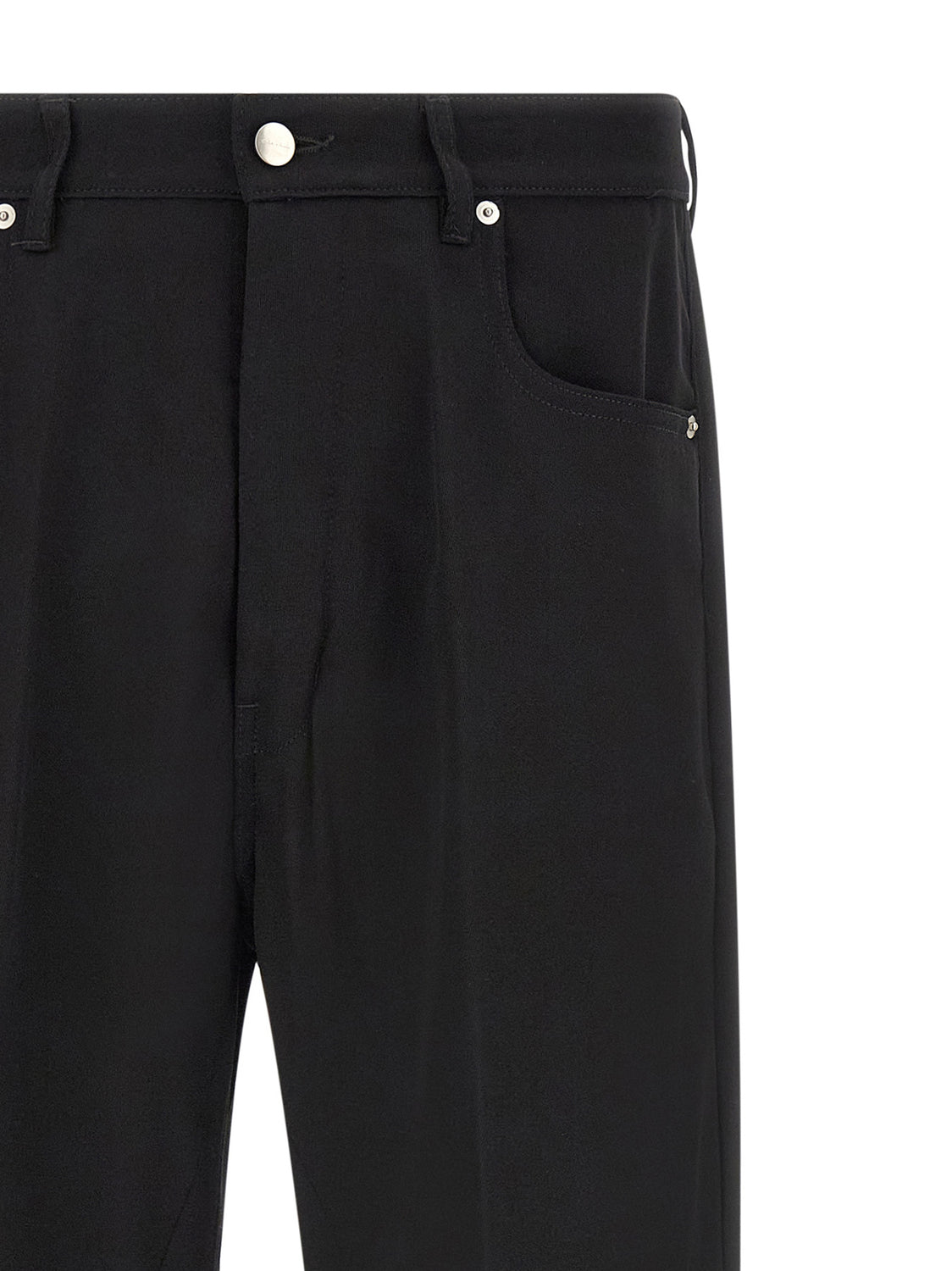 Black Cotton Relaxed Fit Jeans