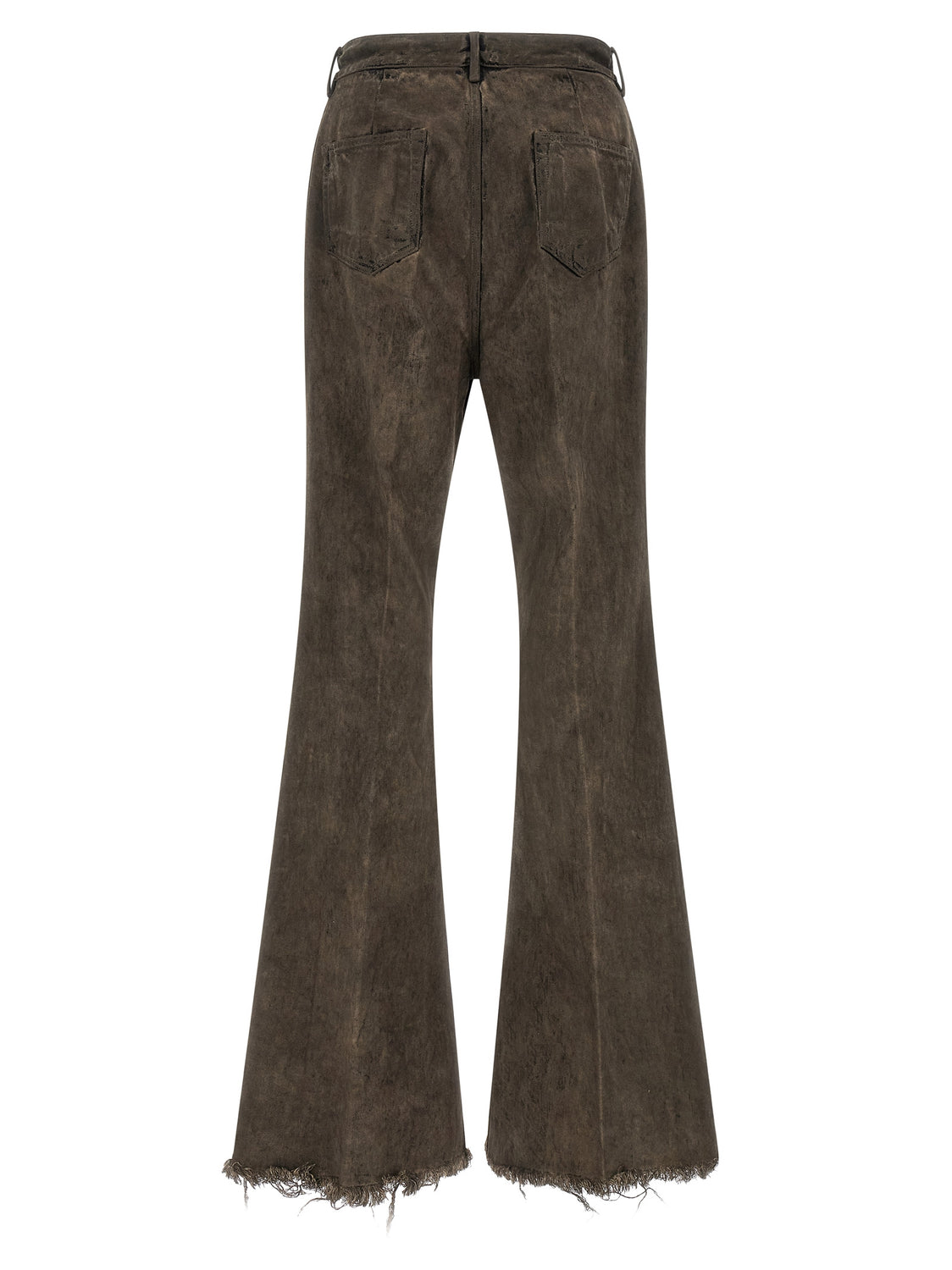 Gray Cotton Bootcut Jeans