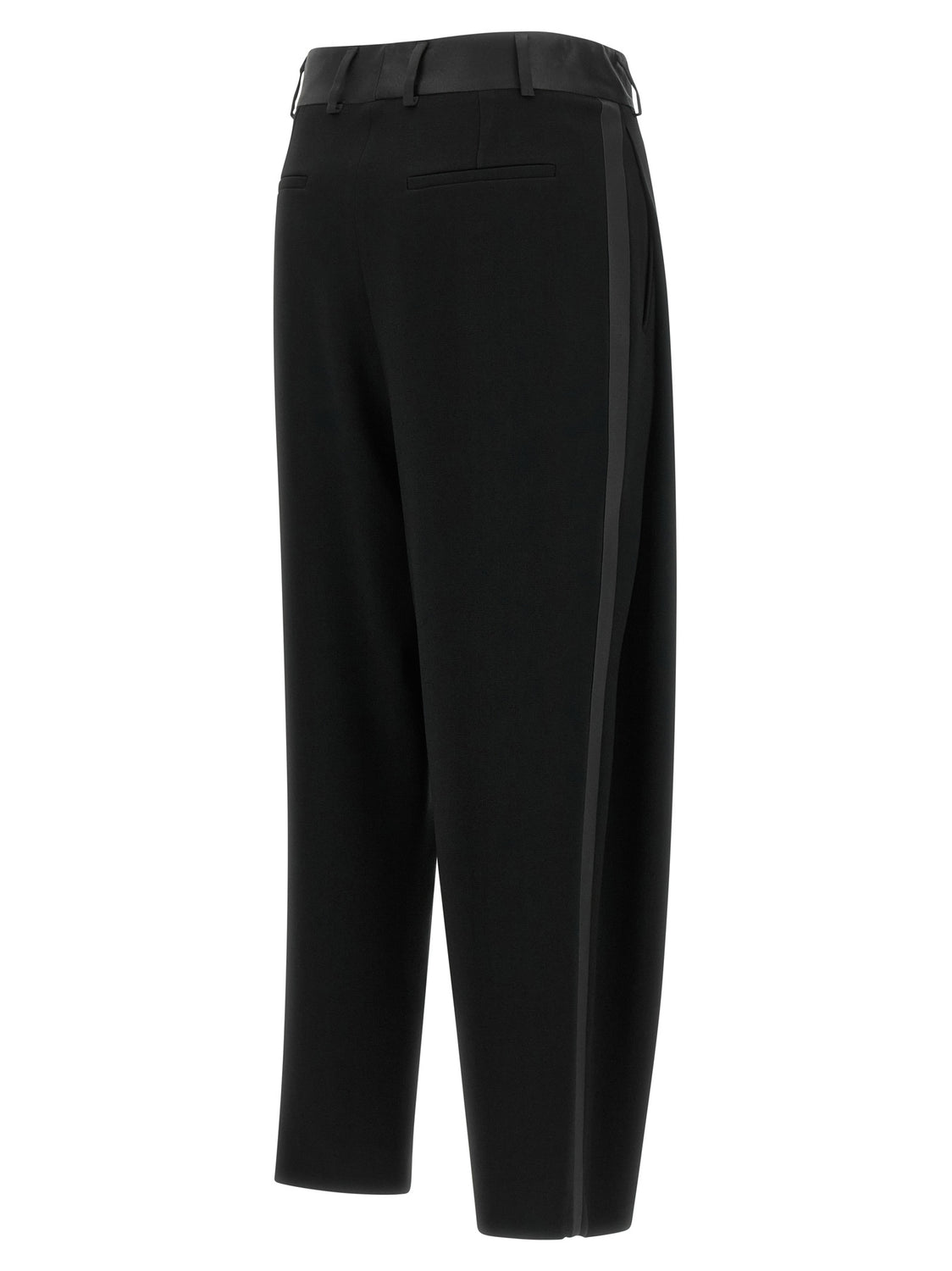 Black Triacetate Dress Pants