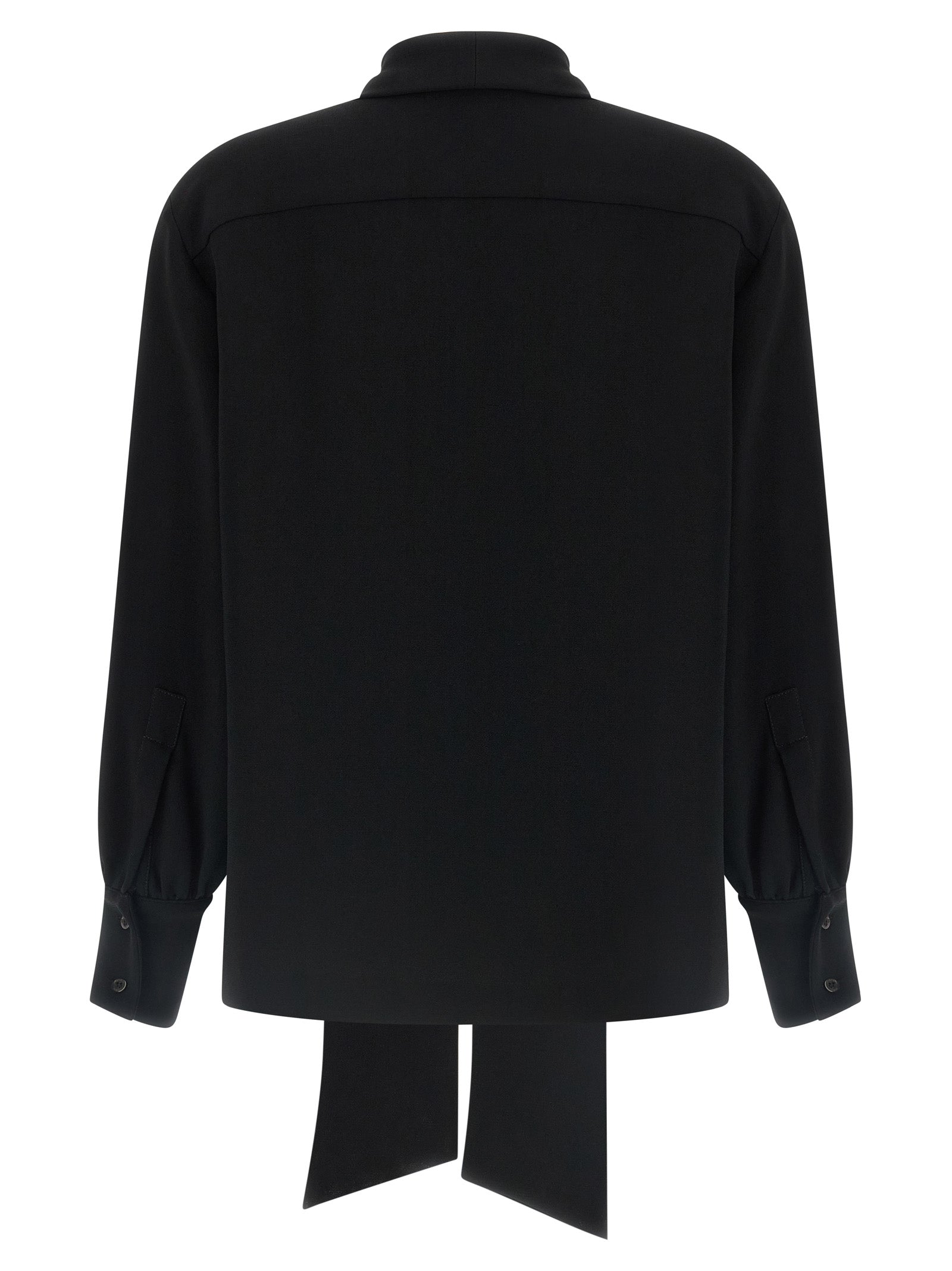 Black Triacetate Blouse