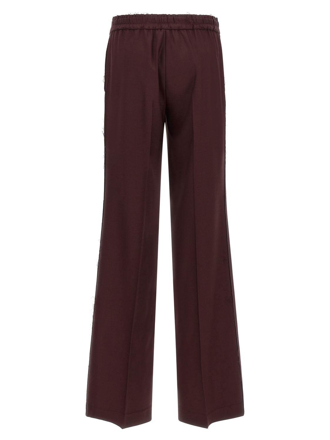 Purple Polyester Pants