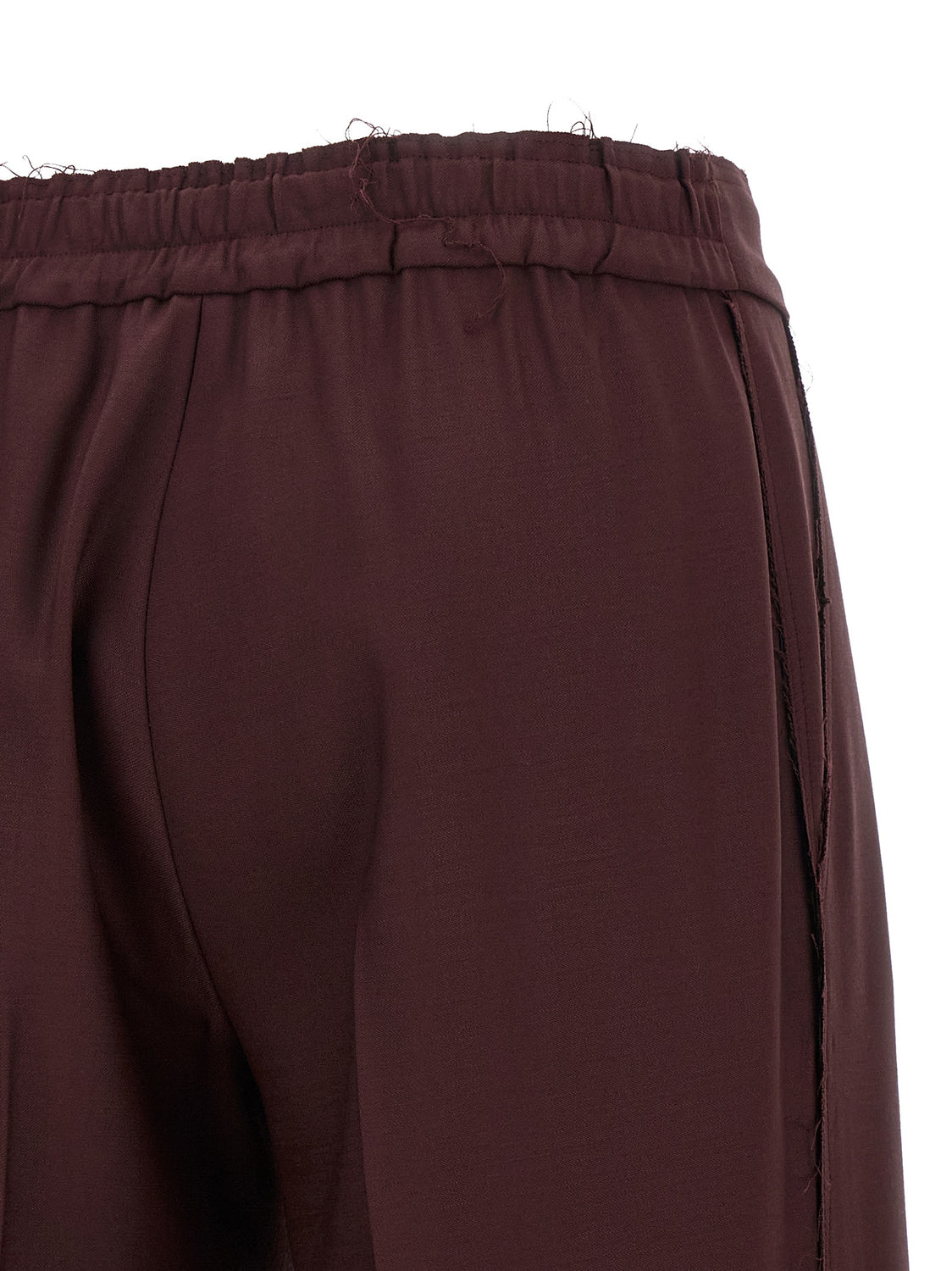 Purple Polyester Pants