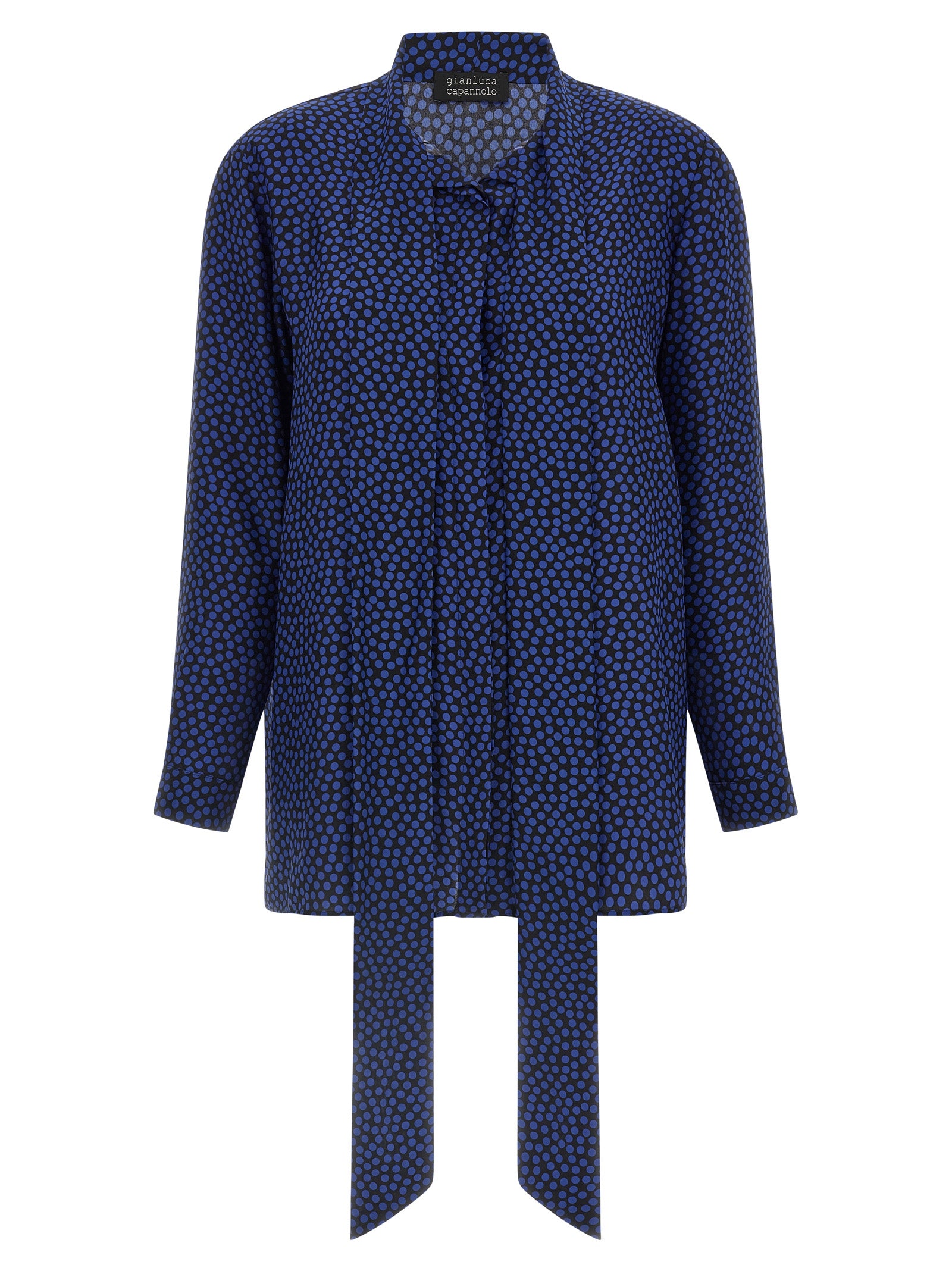 Blue Silk Blouse