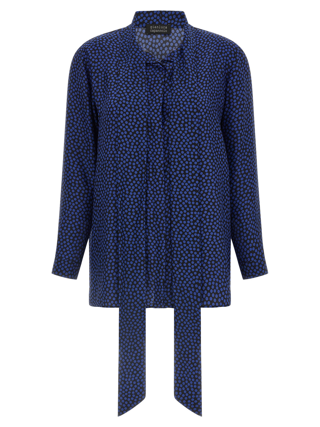 Blue Silk Blouse