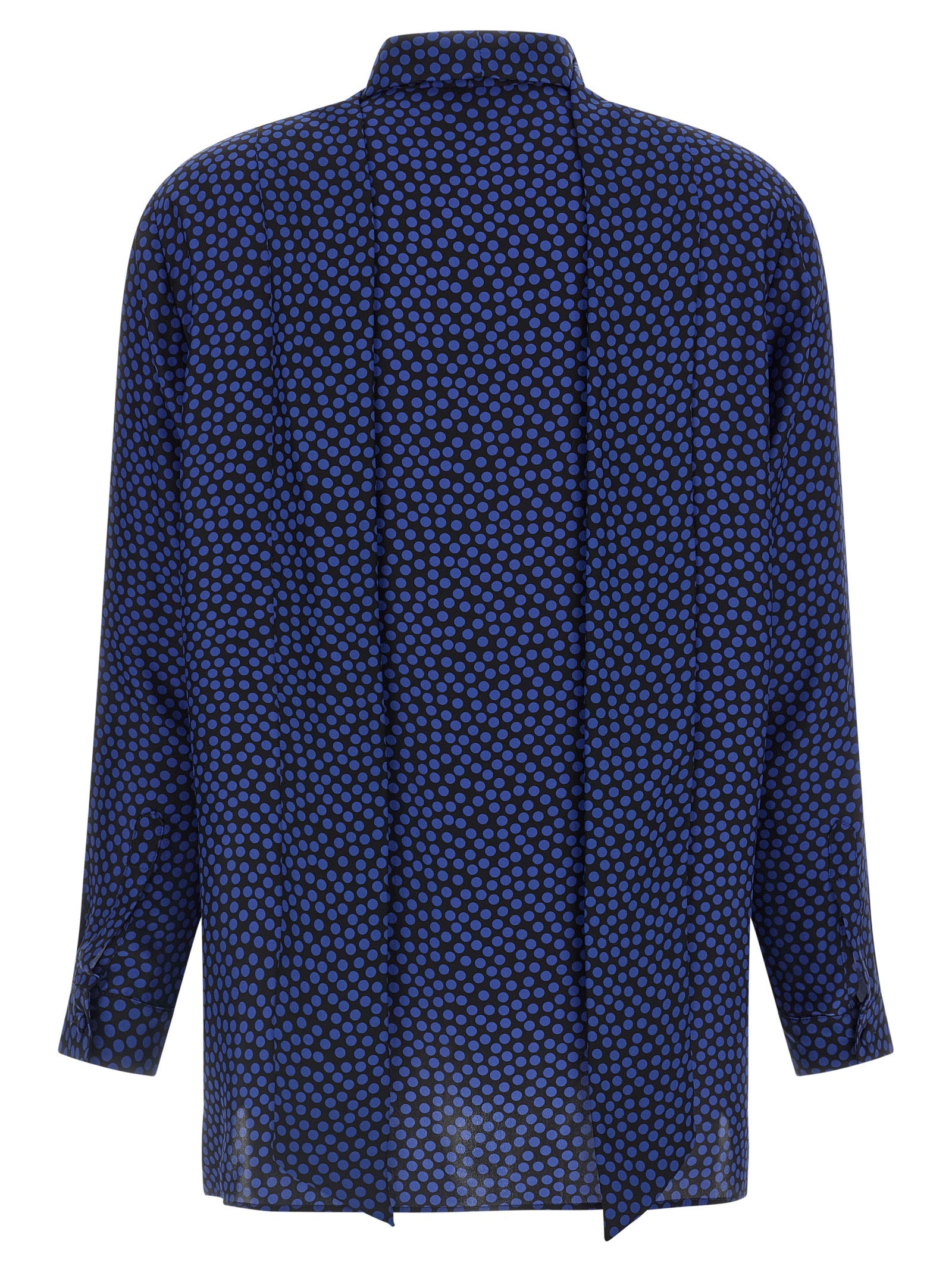 Blue Silk Blouse