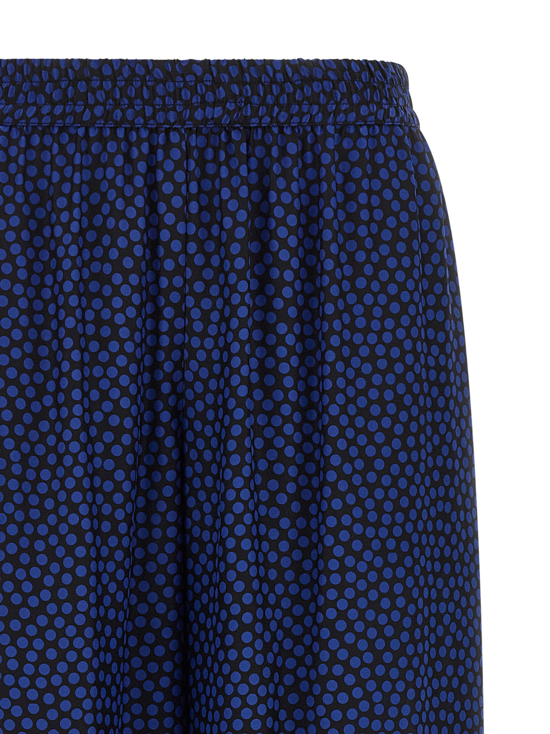 Blue Viscose Casual Pants