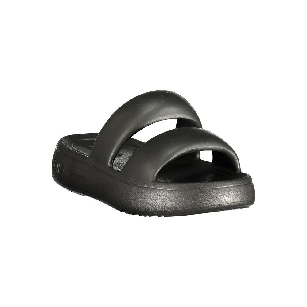 Black Polyurethane Women's Sandal