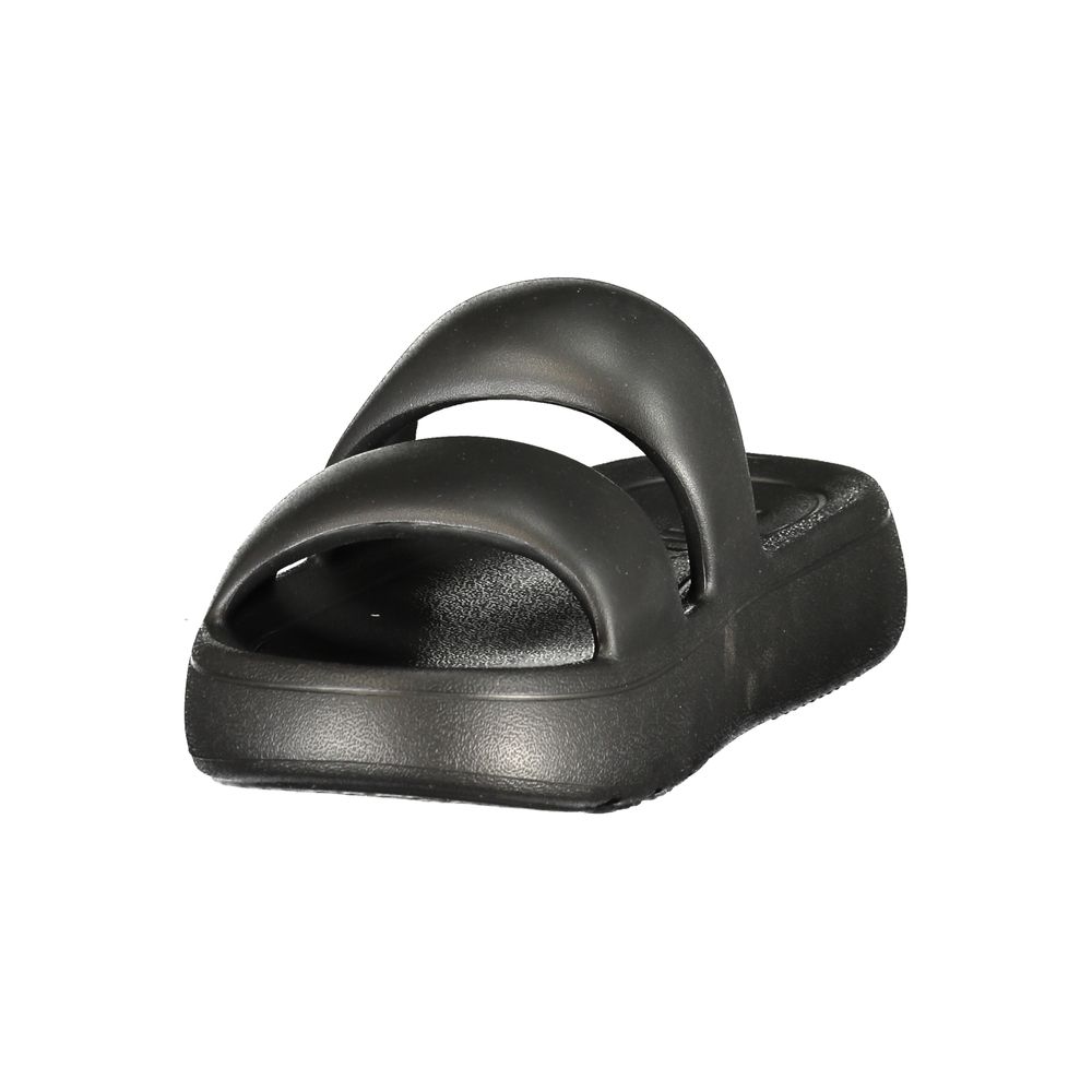 Black Polyurethane Women's Sandal