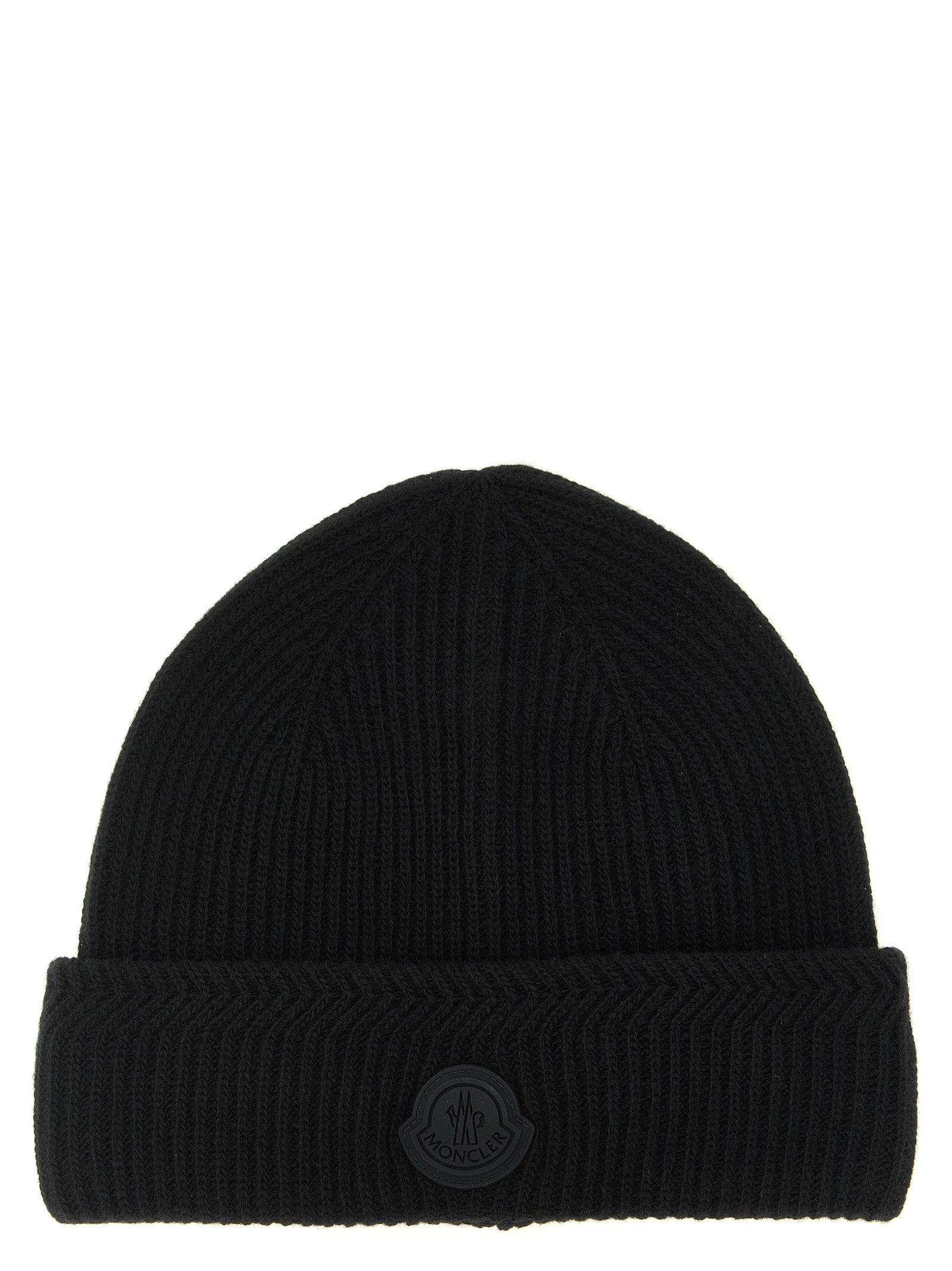 Black Virgin Wool Beanie