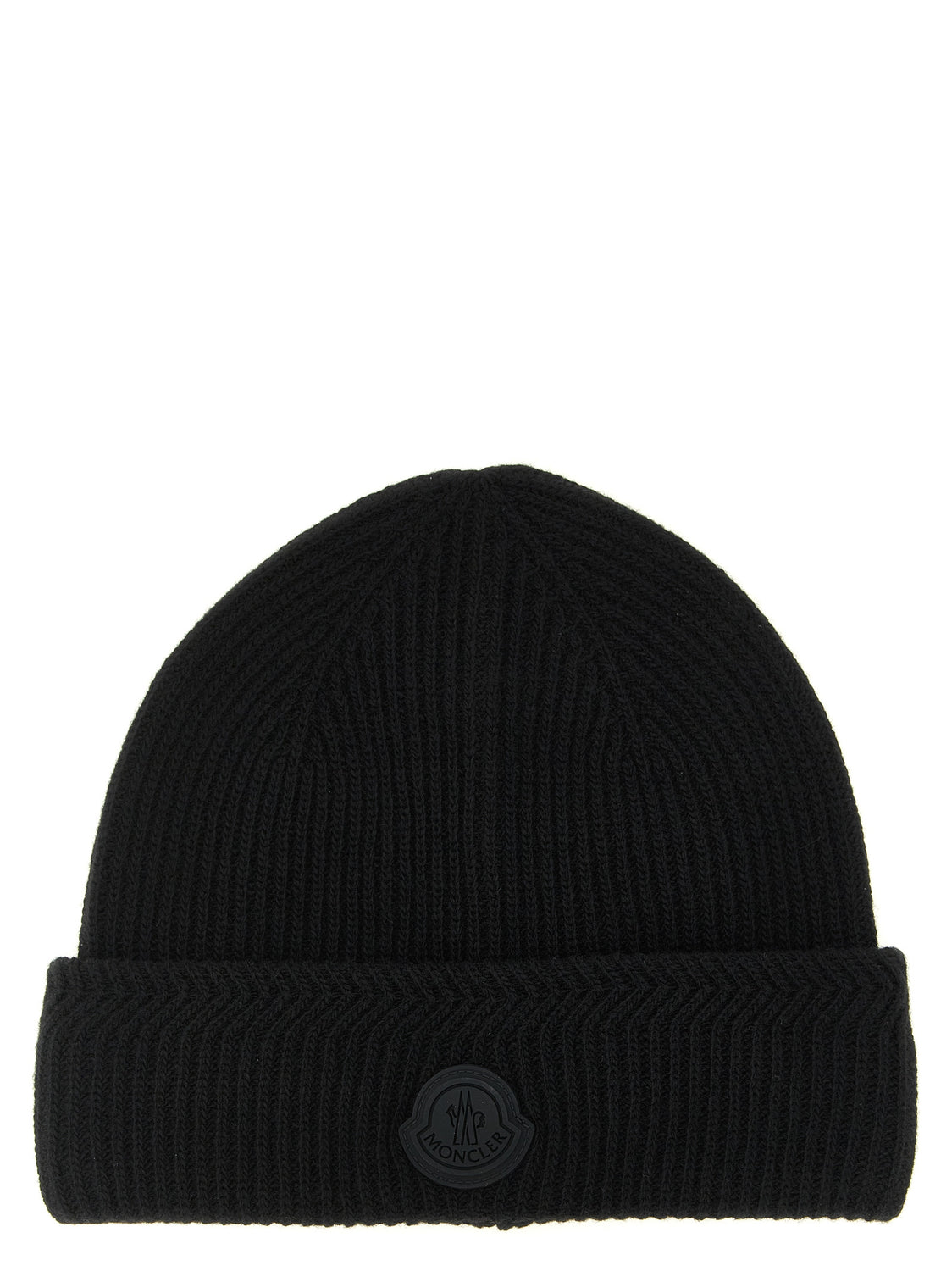 Black Virgin Wool Beanie