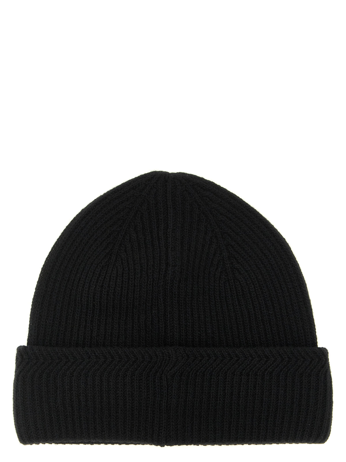 Black Virgin Wool Beanie