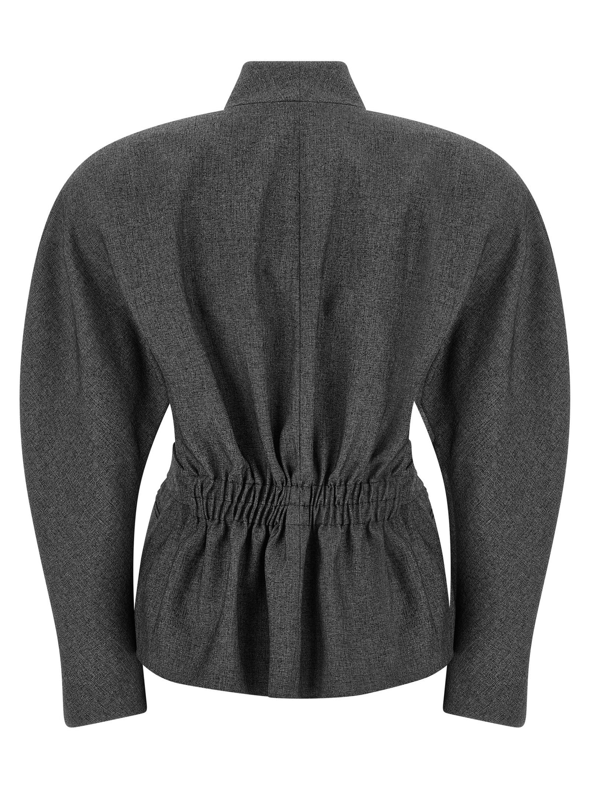 Gray Polyester Blazer
