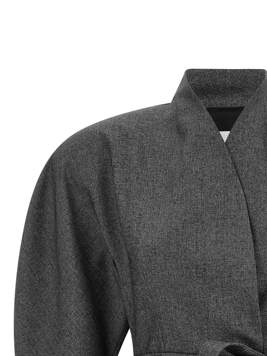 Gray Polyester Blazer