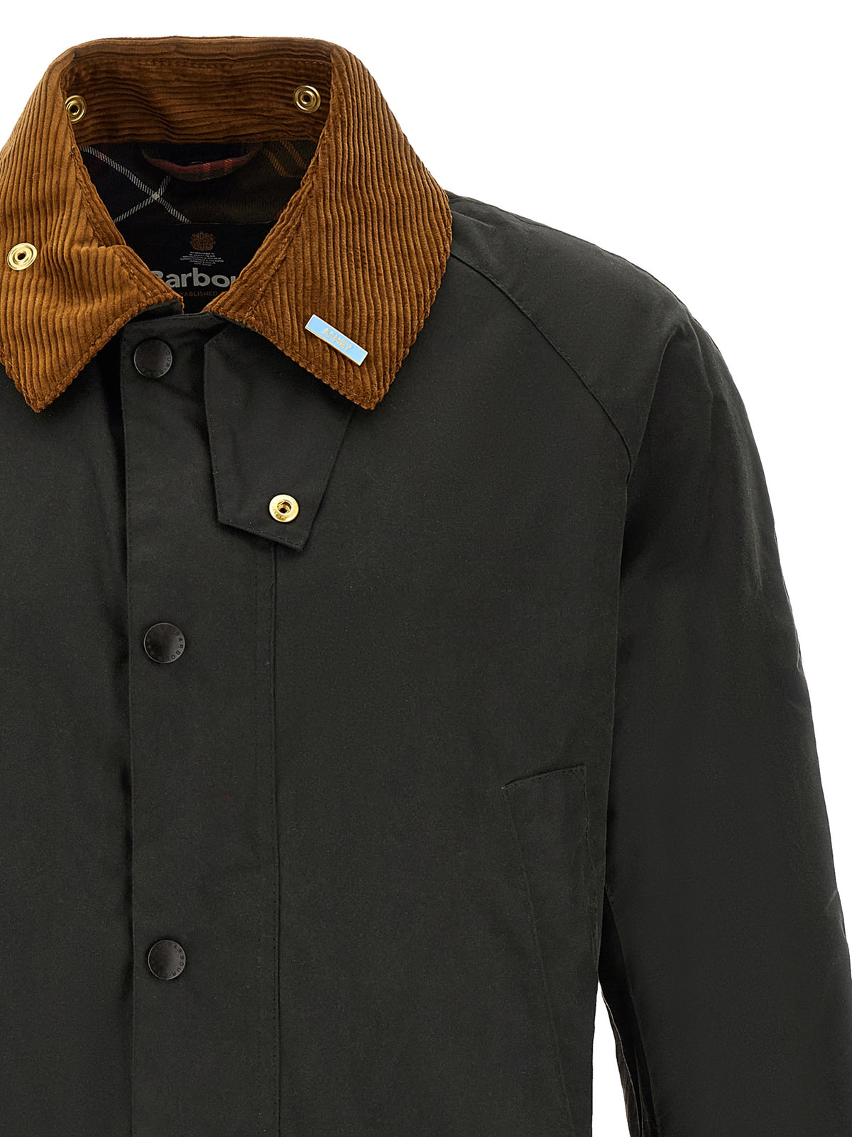 Bicolor Cotton Shell Jacket