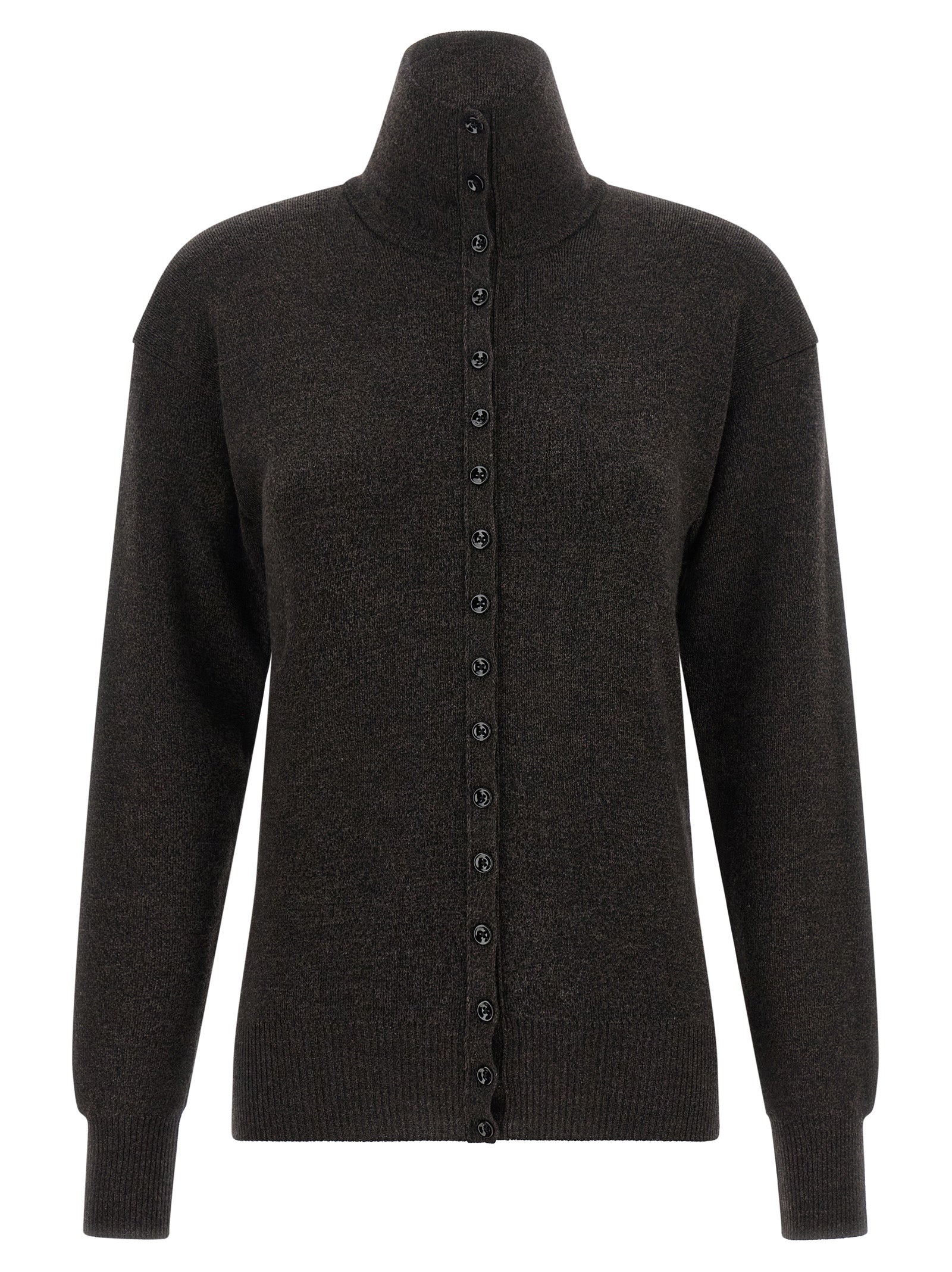 Brown Wool Cardigan