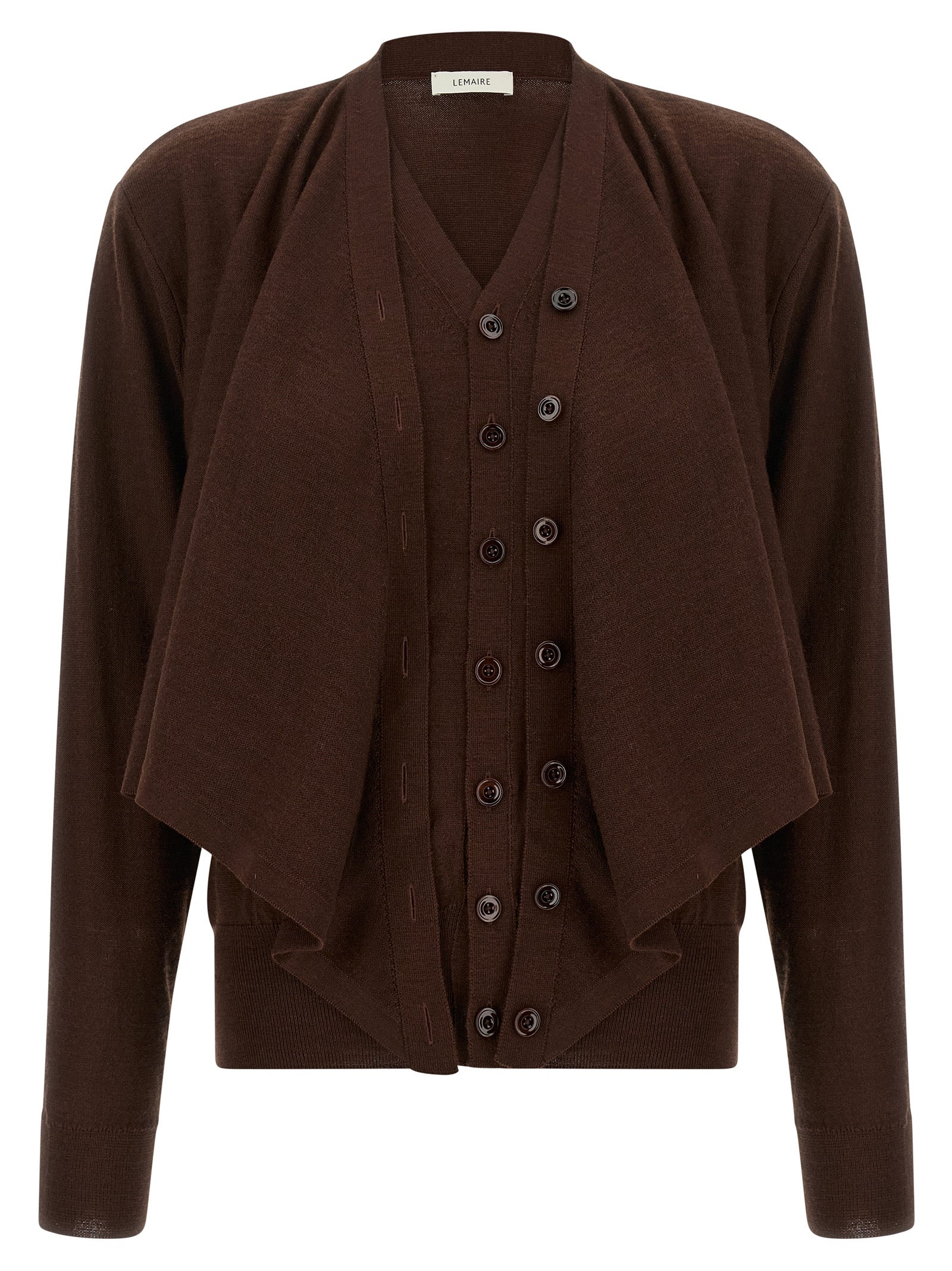 Bordeaux Wool Cardigan