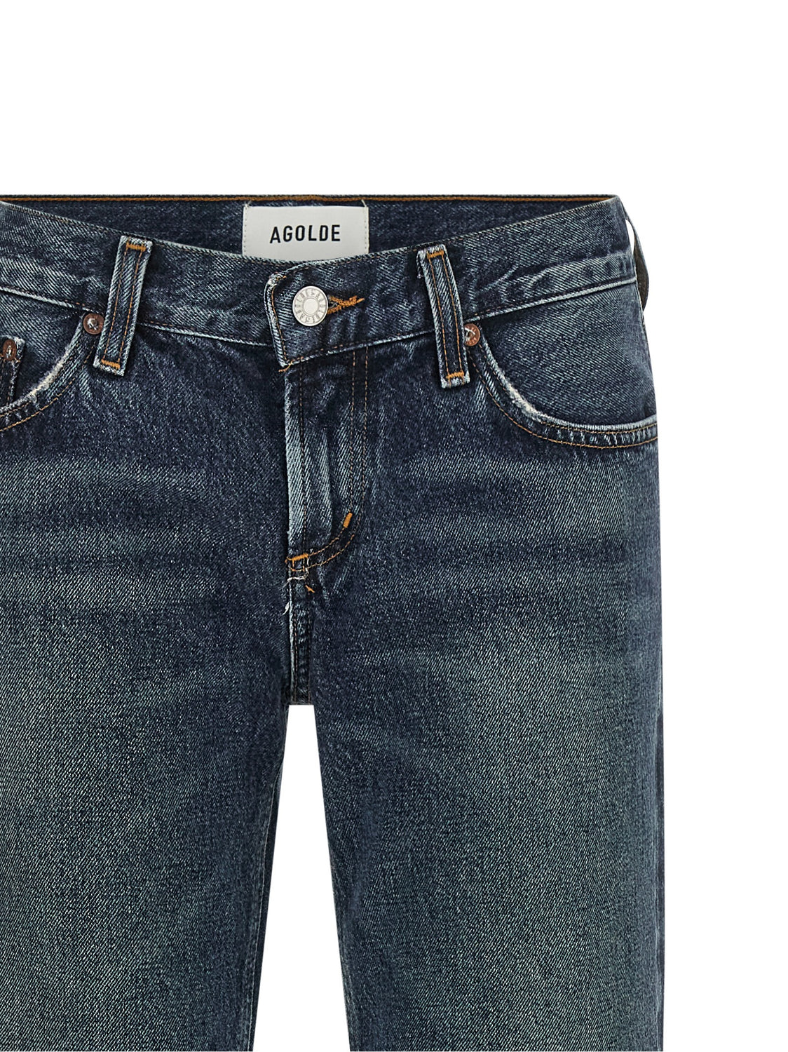 Blue Cotton Bootcut Jeans