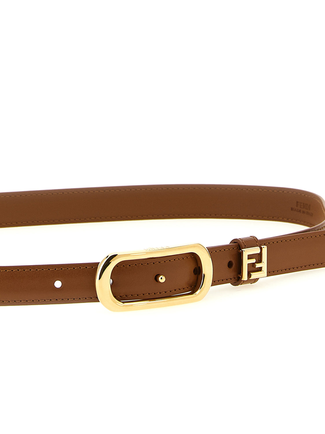 Brown Calfskin Regular Belt