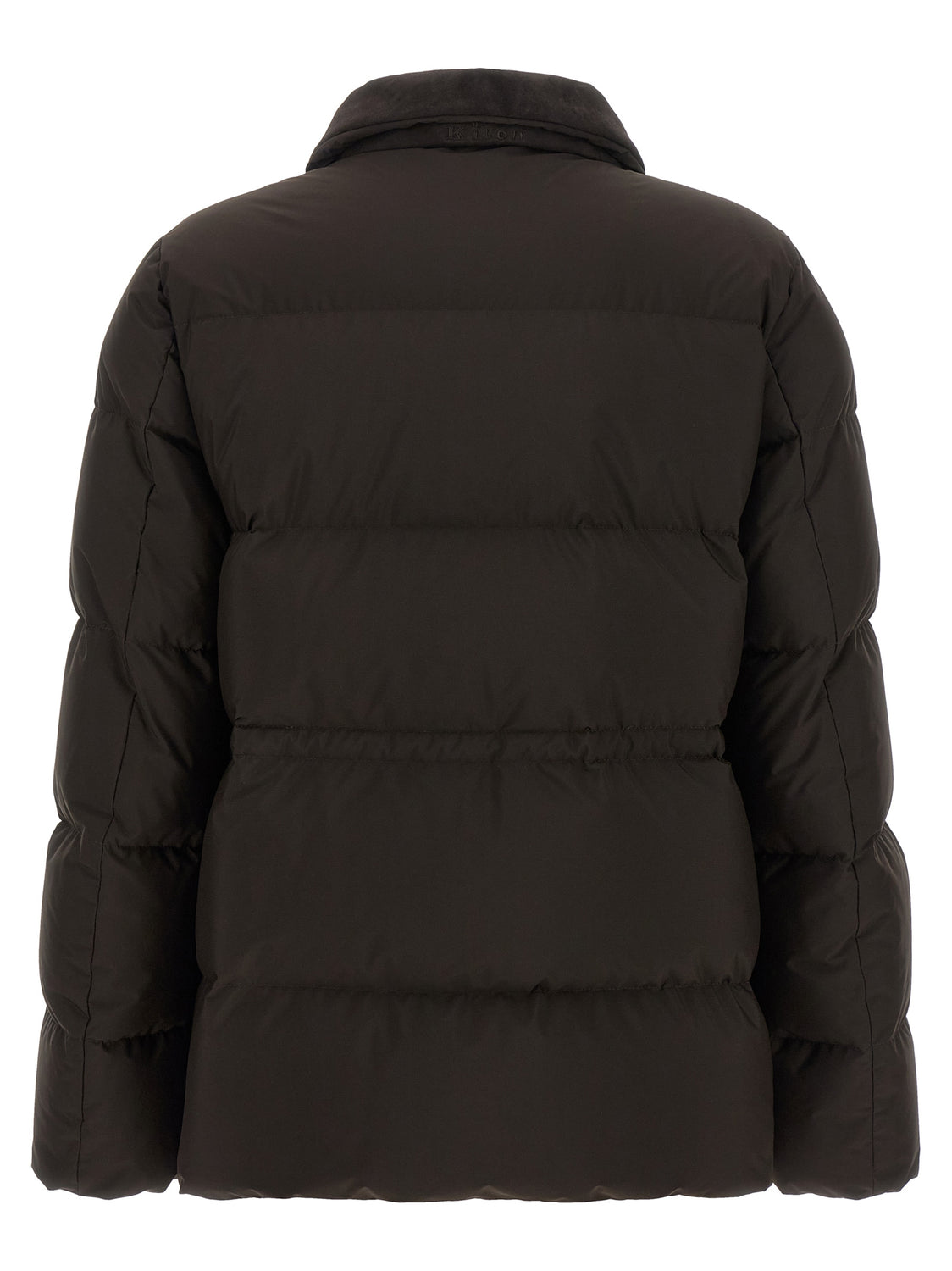 Brown Polyamide Full-Length Jacket