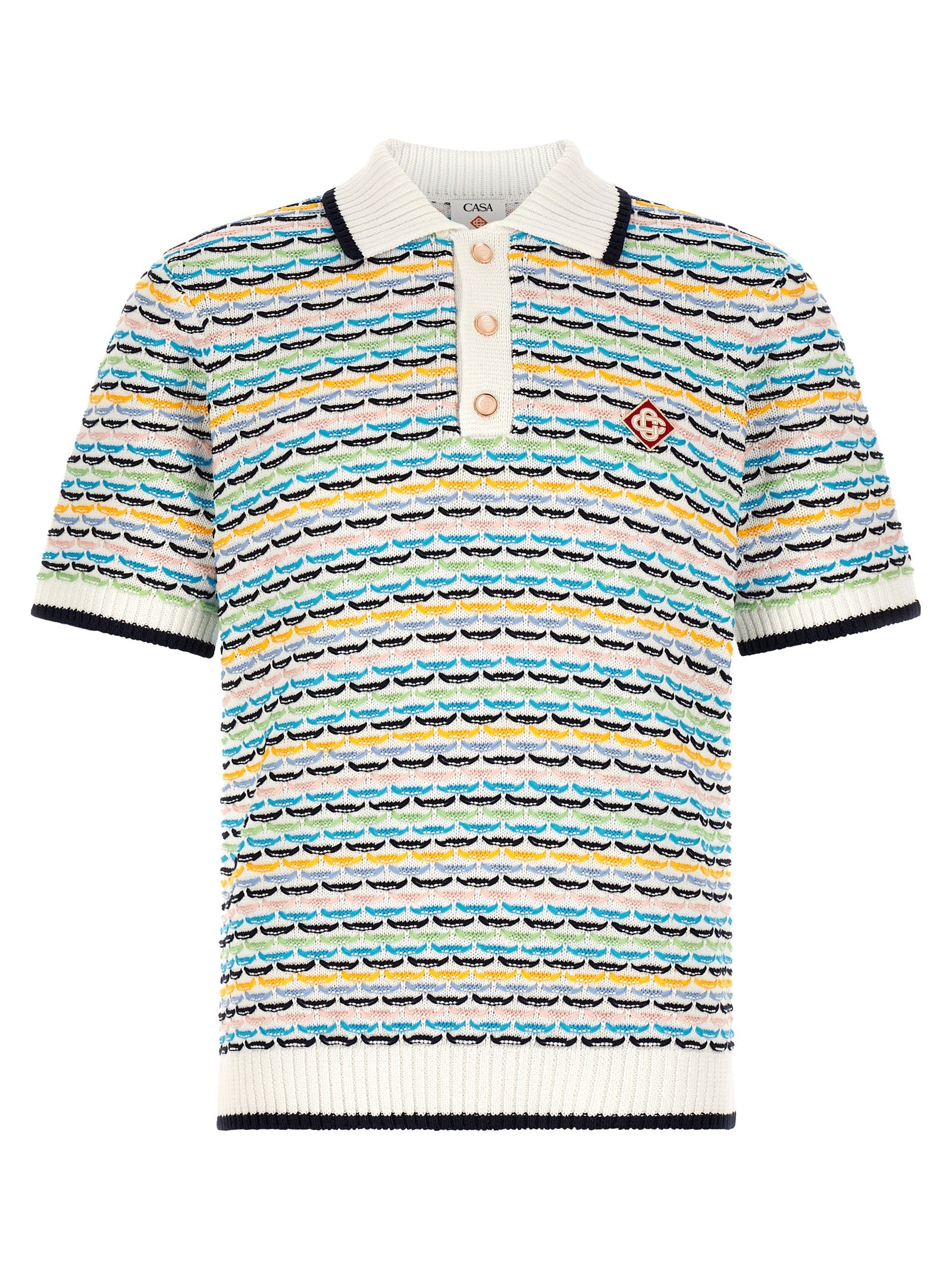 Multicolor Cotton Polo Shirt