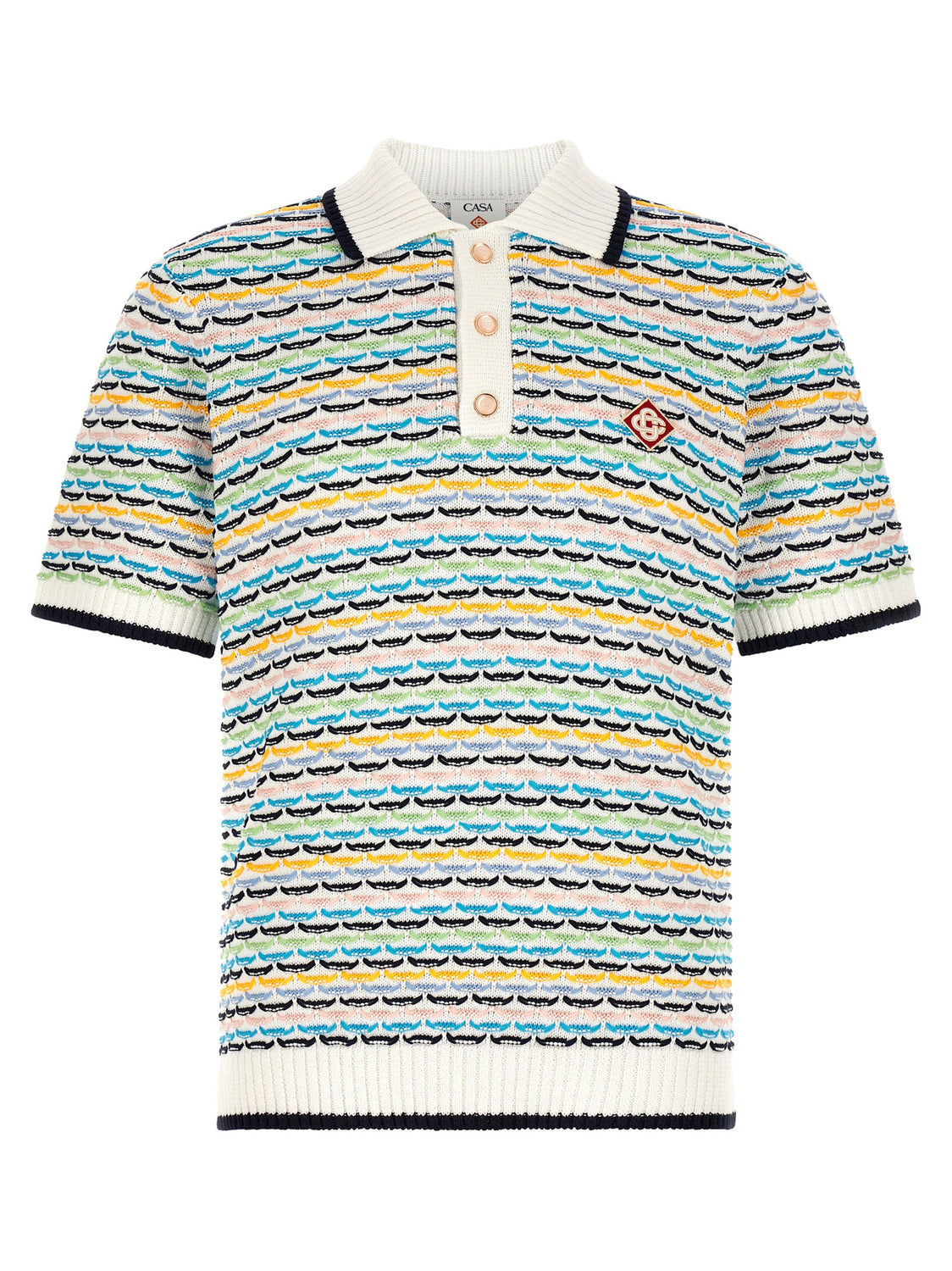 Multicolor Cotton Polo Shirt