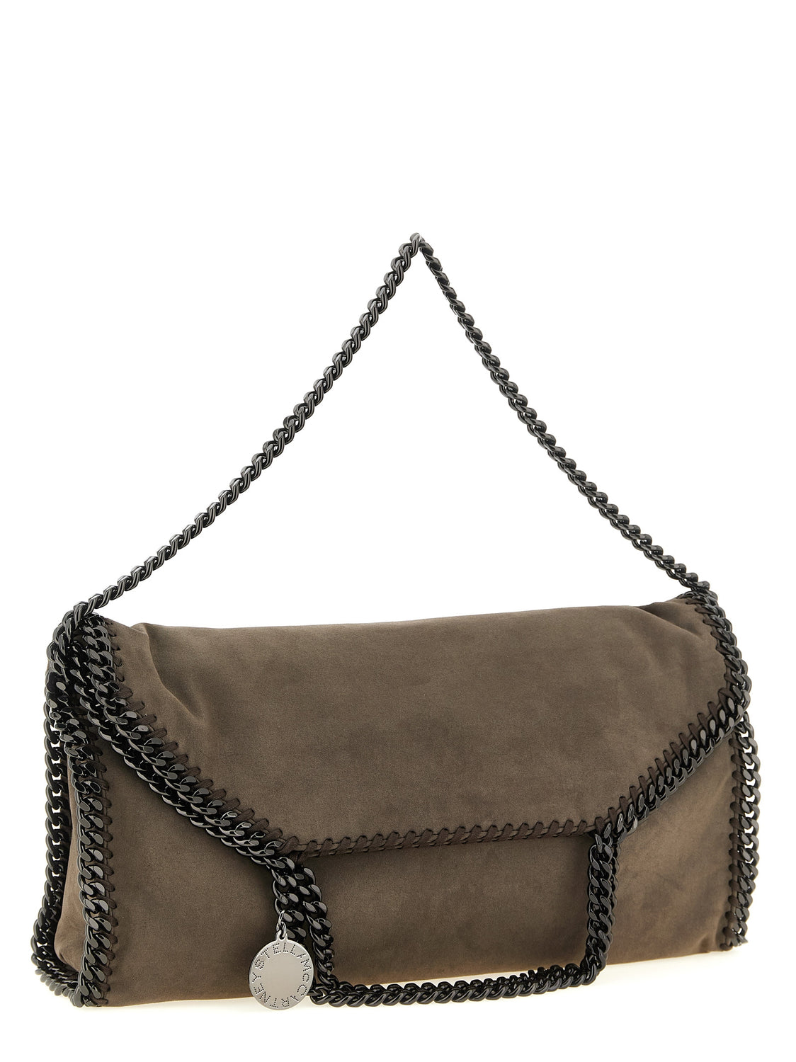 Gray Polyamide Handbag