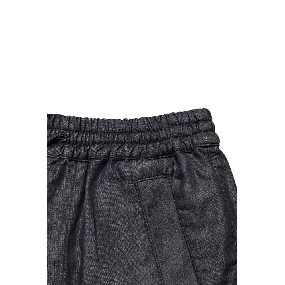 Blue Cotton Women's Pant
