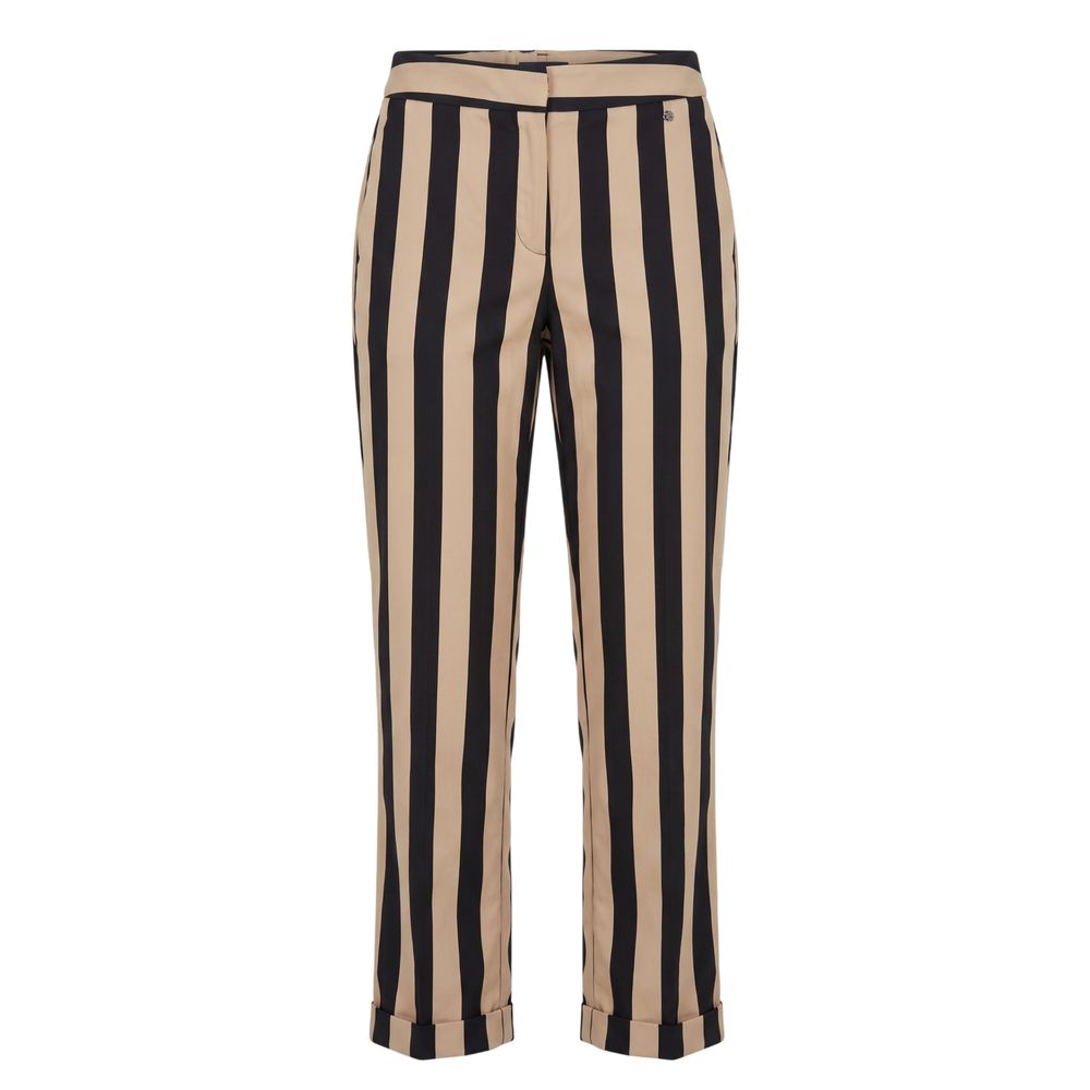Black Viscose Women Trousers