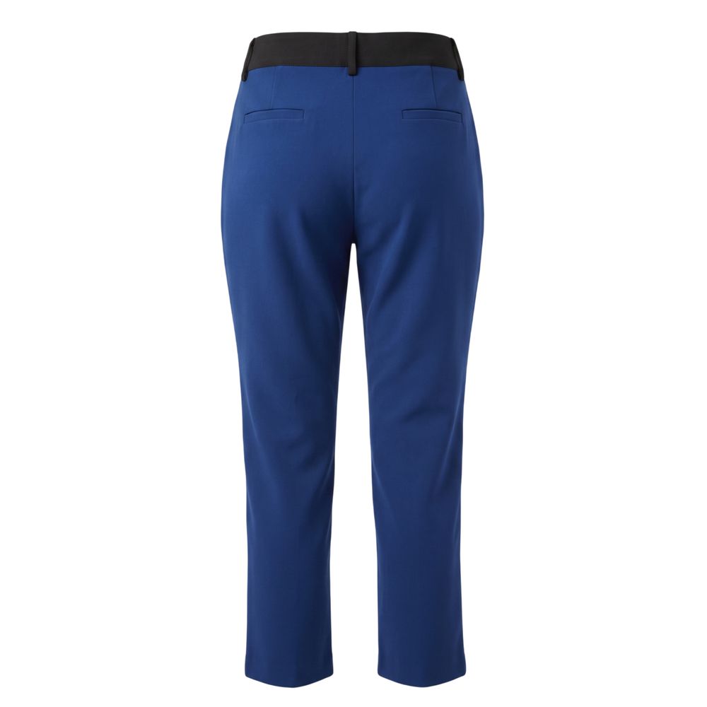 Blue Polyester Women Pant