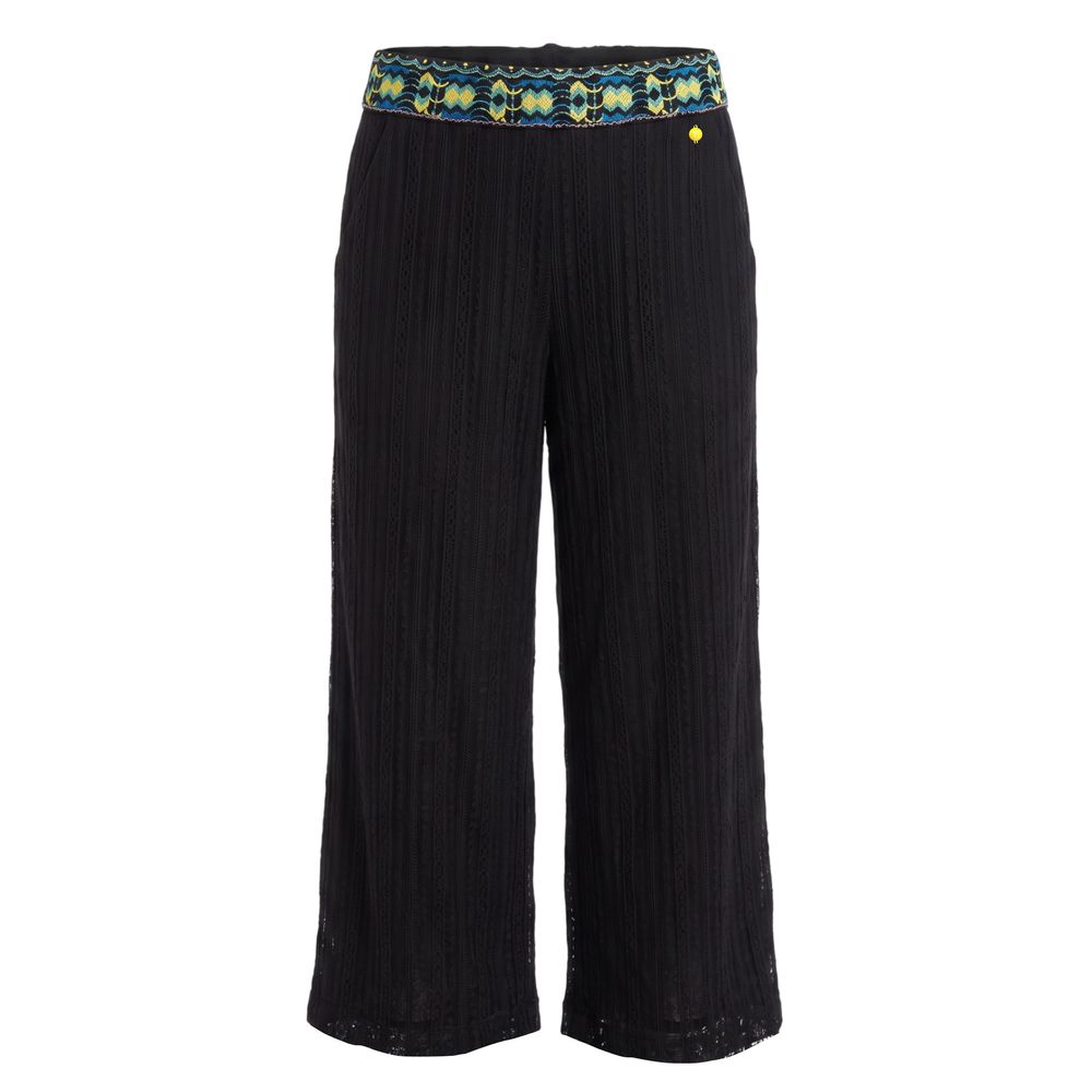 Black Polyamide Women Pants