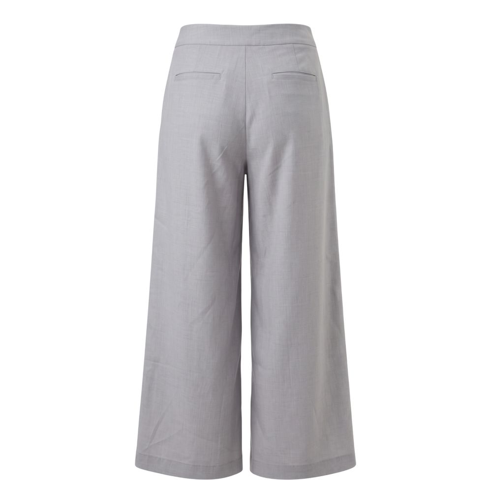 Grey Polyester Women's Pant