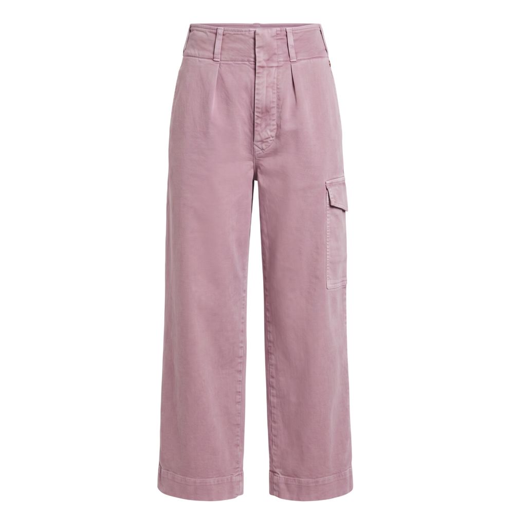 Purple Cotton Women Pants