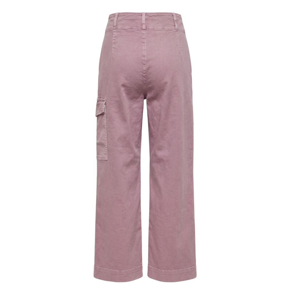 Purple Cotton Women Pants