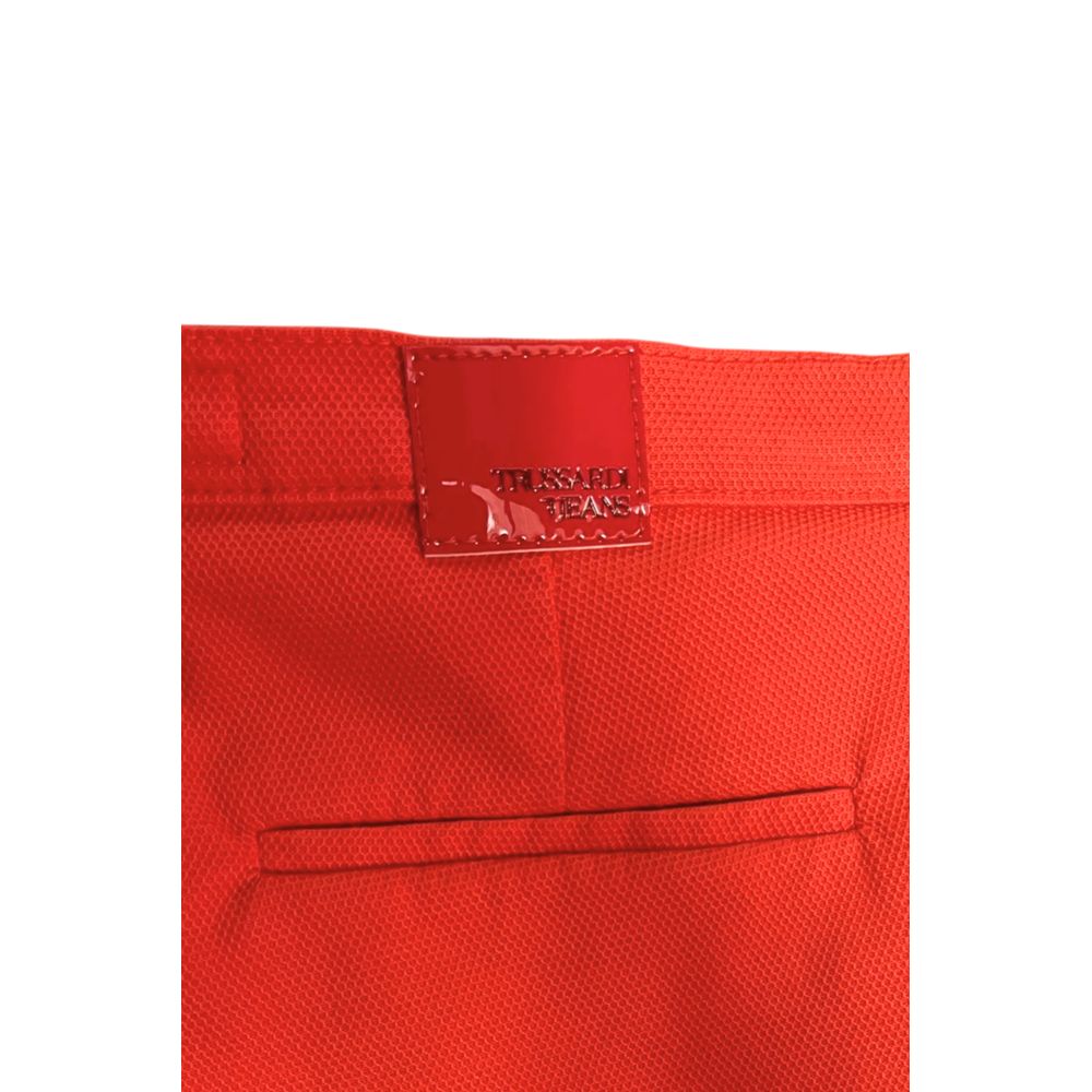 Orange Cotton Women's Pant
