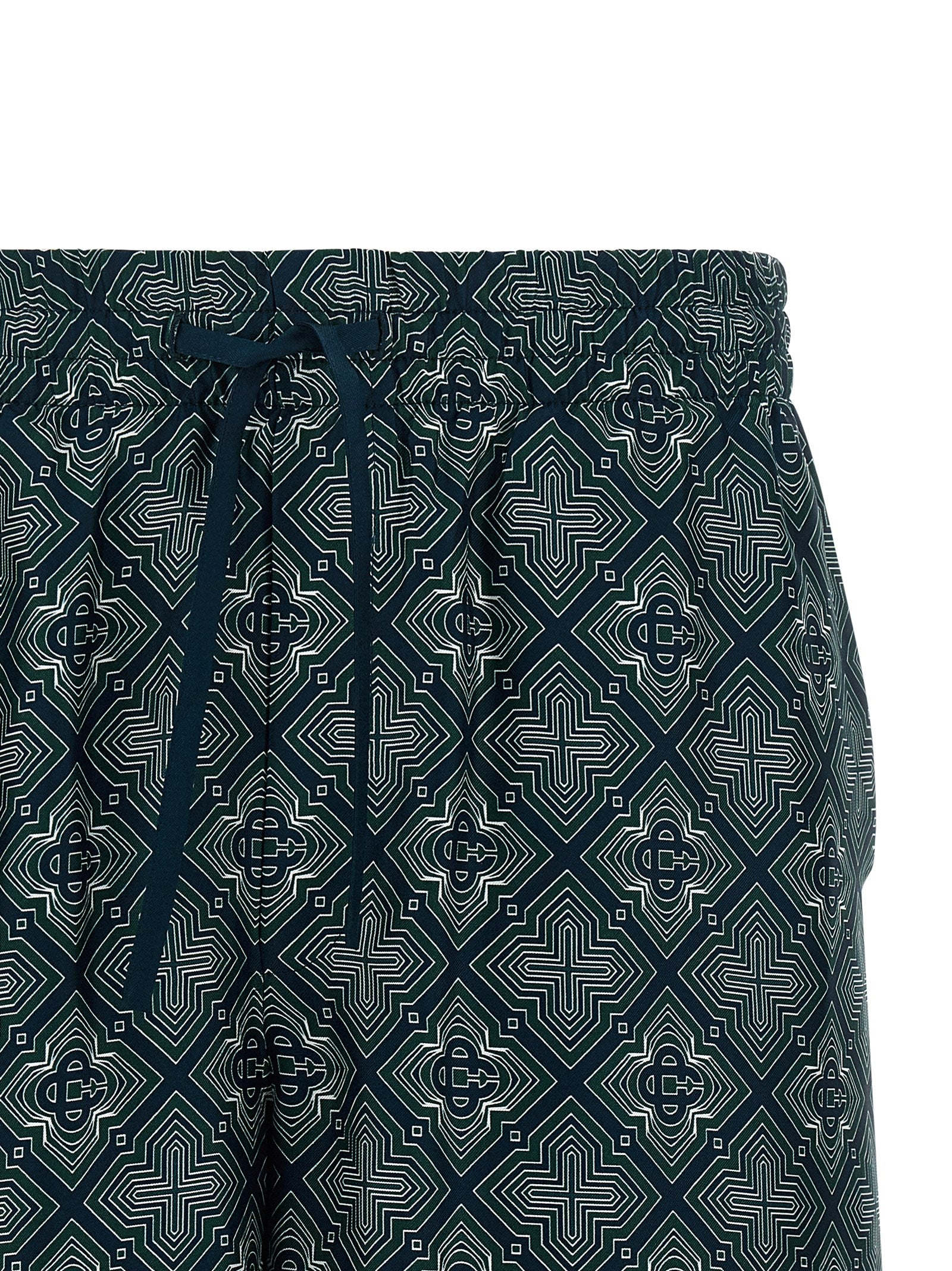Multicolor Silk Bermuda Shorts