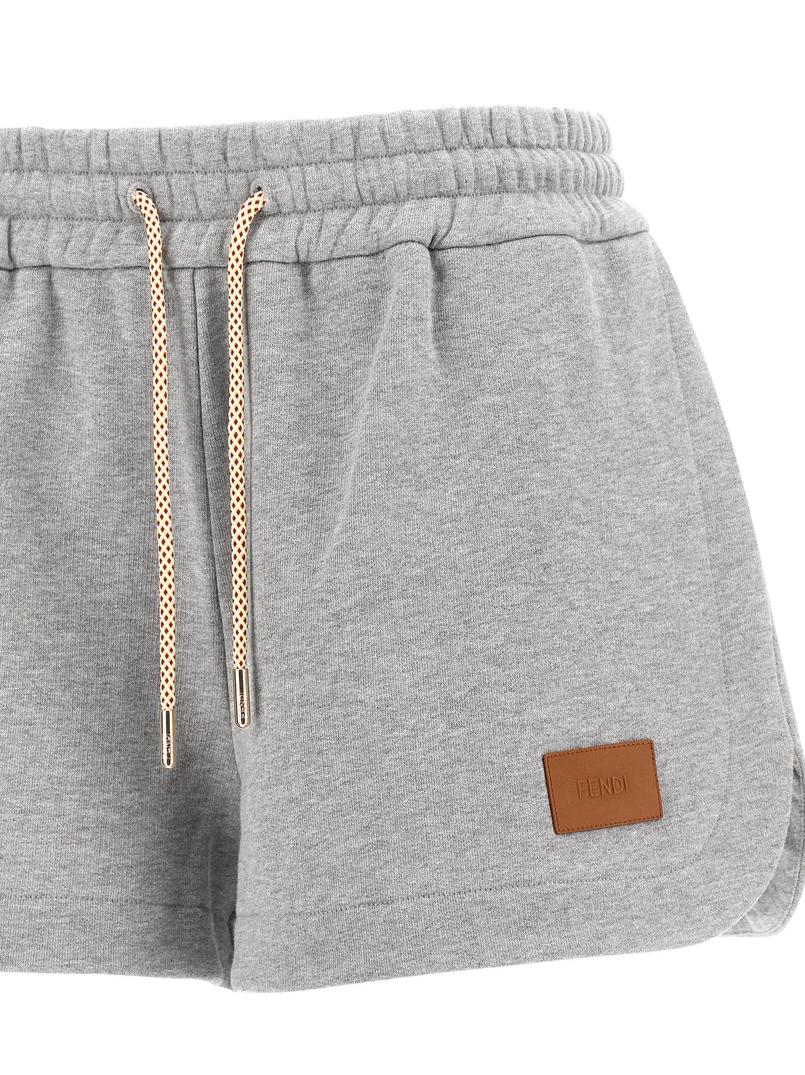 Gray Cotton Bermuda Shorts
