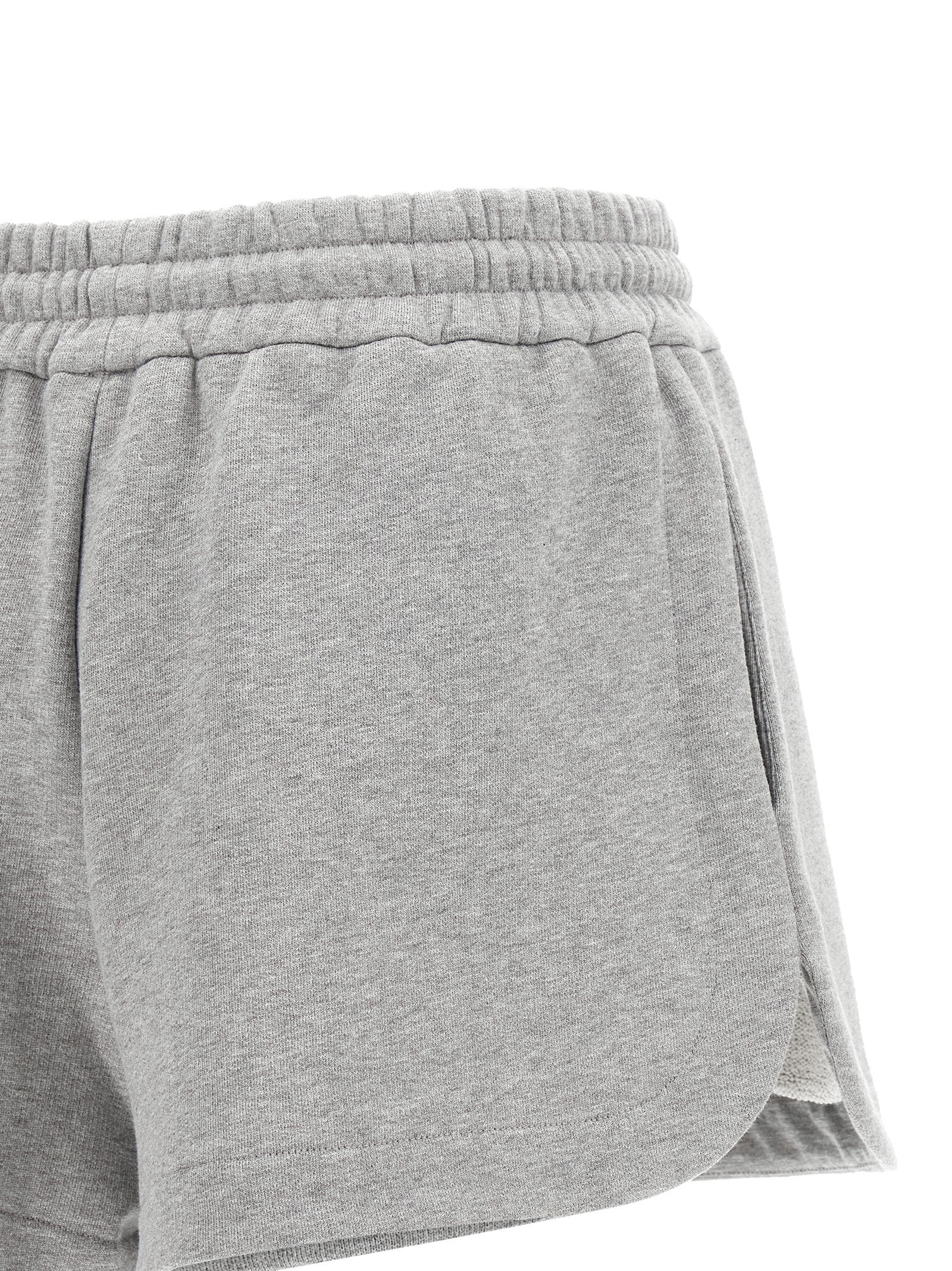 Gray Cotton Bermuda Shorts