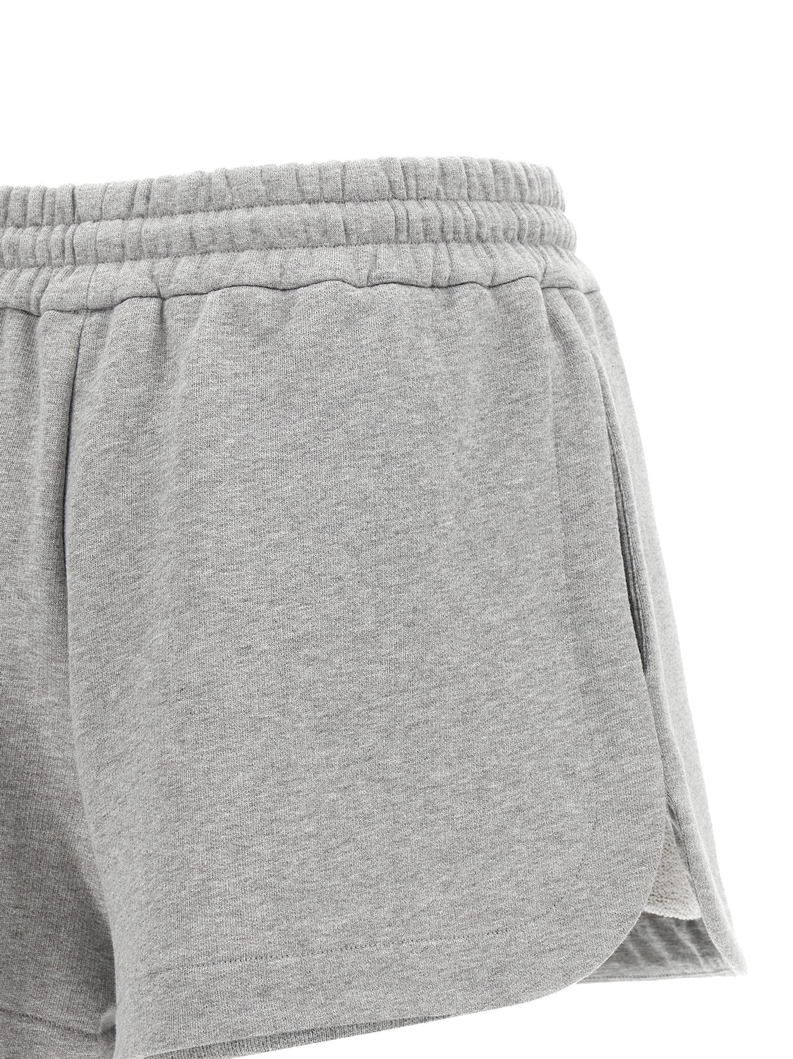 Gray Cotton Bermuda Shorts