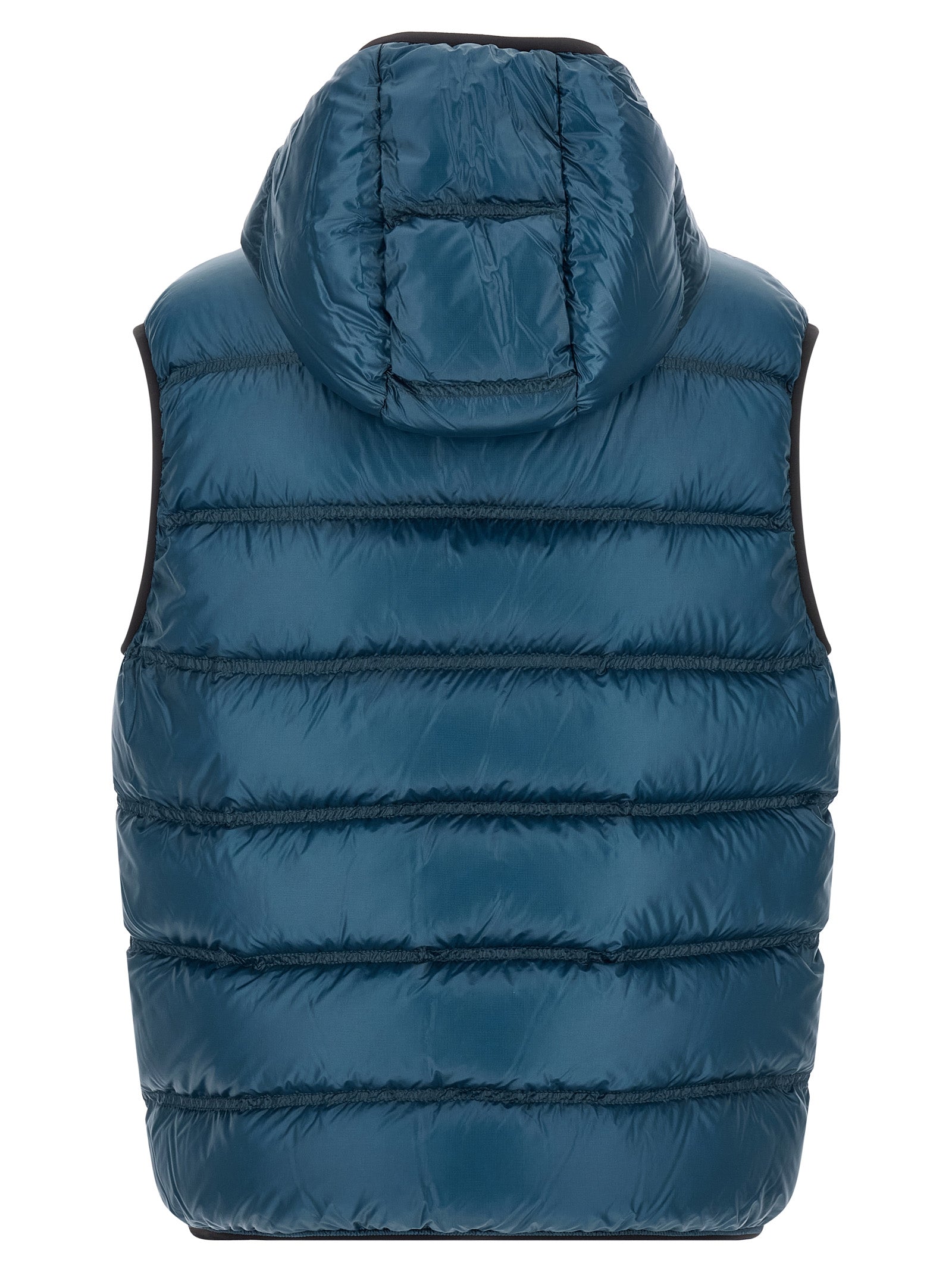 Blue Polyamide Full-Length Jacket