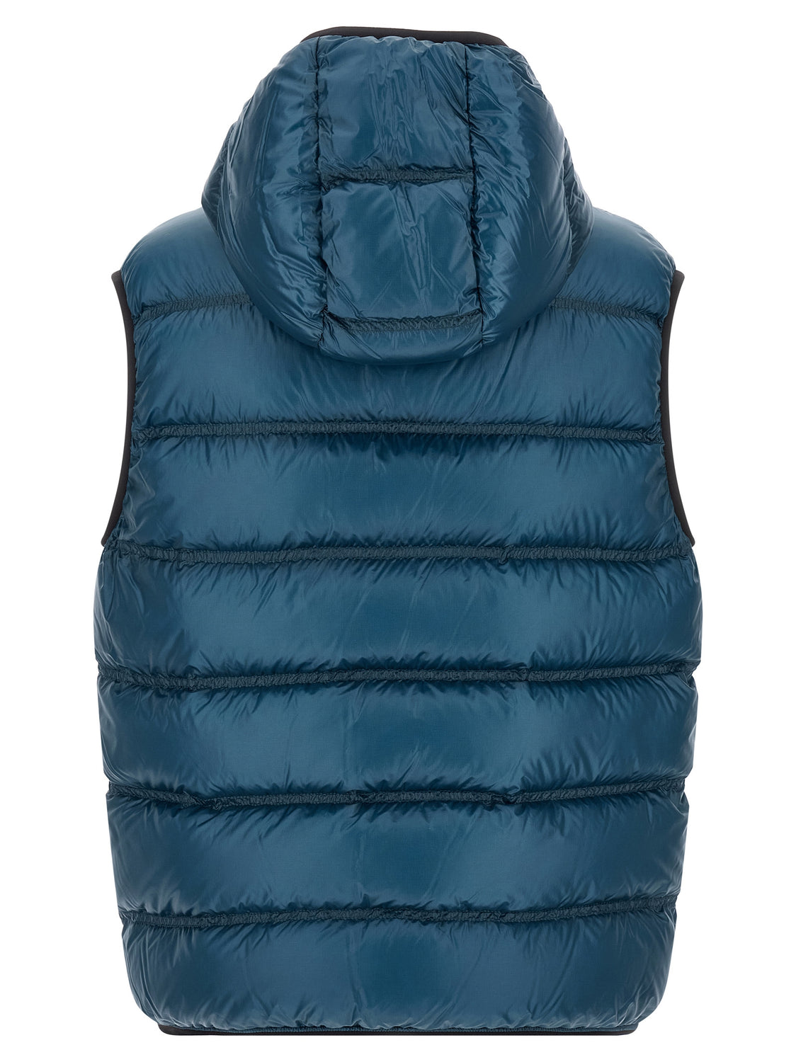 Blue Polyamide Full-Length Jacket