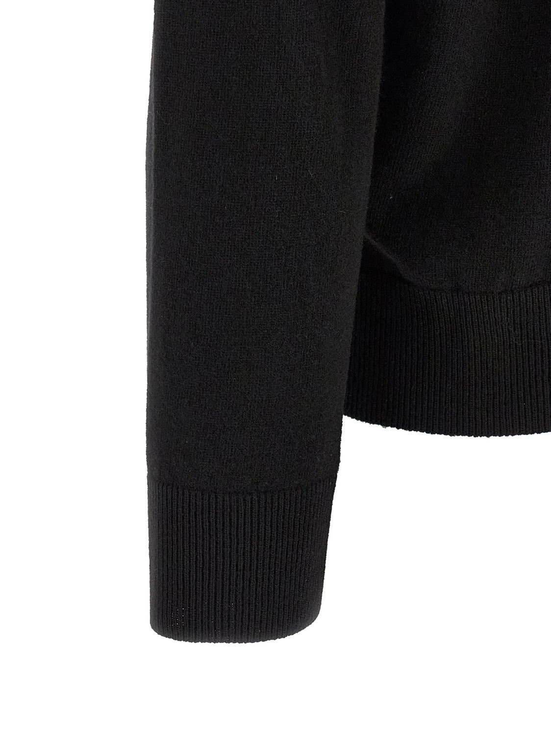 Black Virgin Wool Cardigan