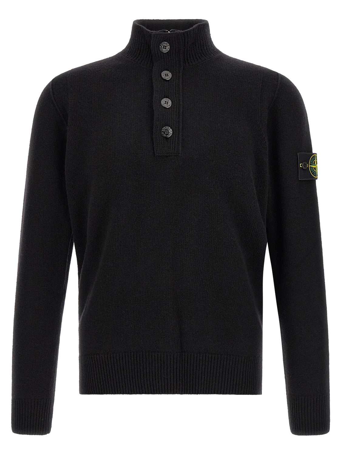 Black Virgin Wool Cardigan