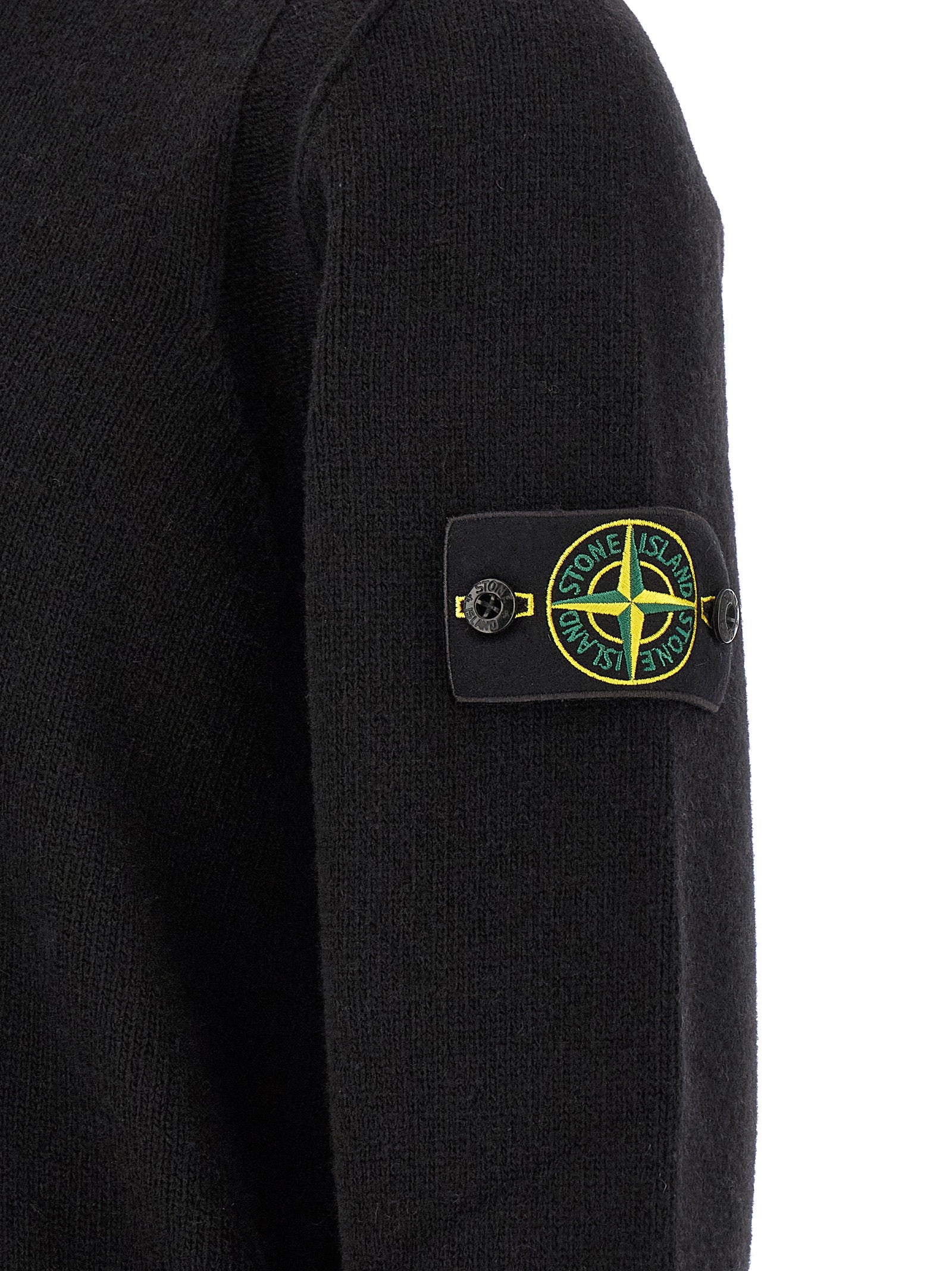 Black Virgin Wool Cardigan