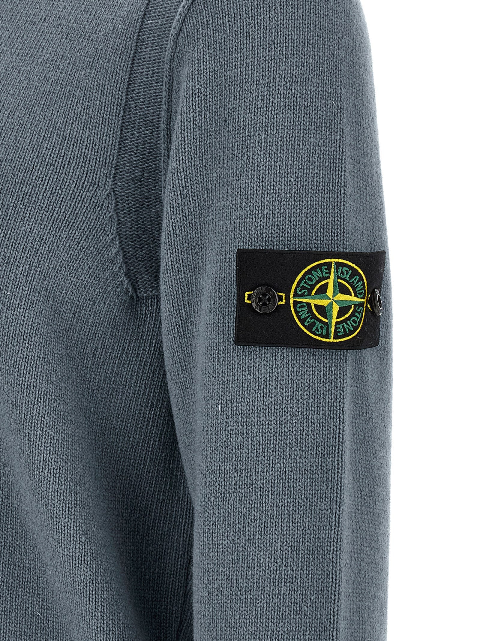 Blue Virgin Wool Cardigan
