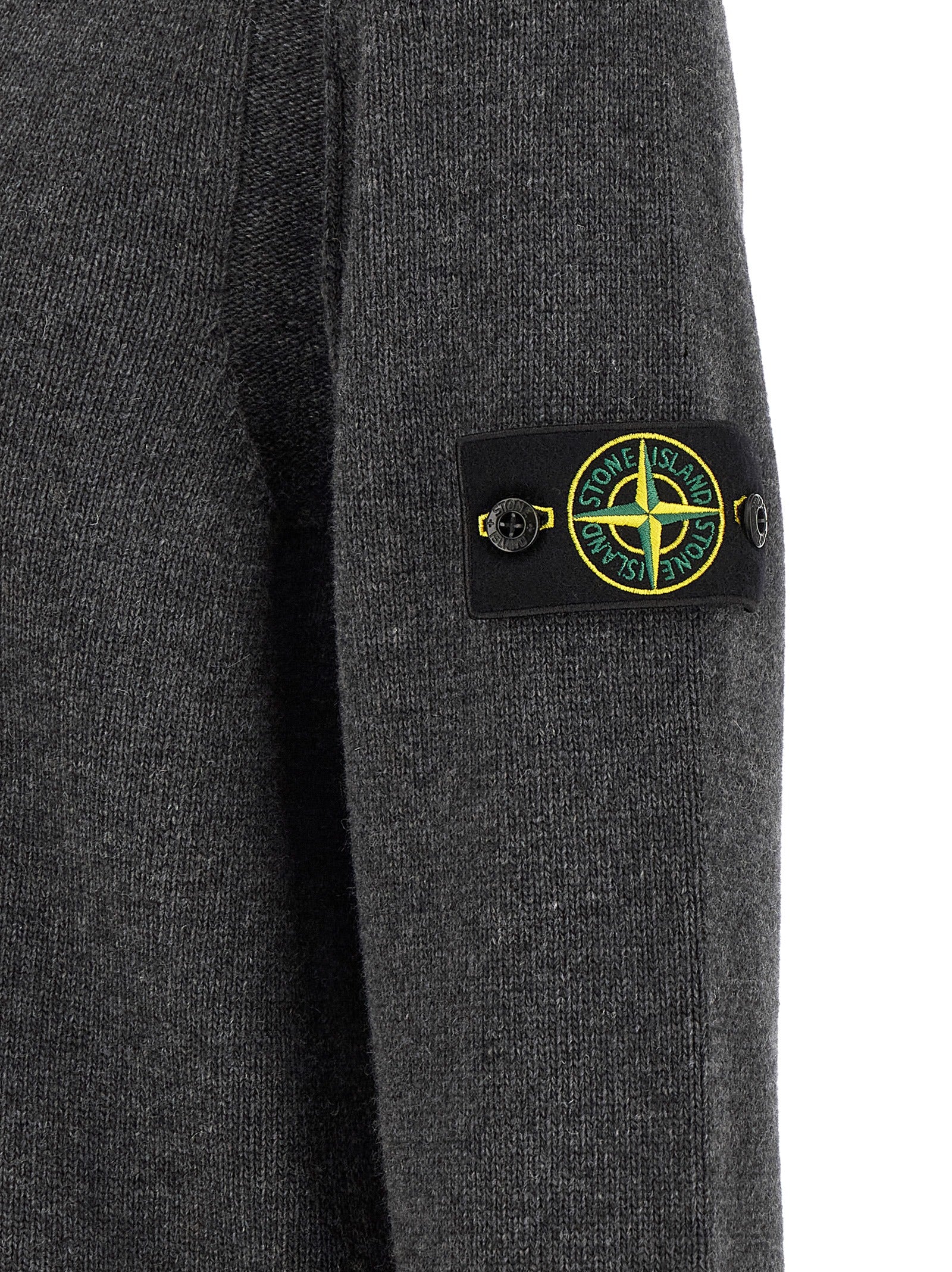 Gray Virgin Wool Cardigan