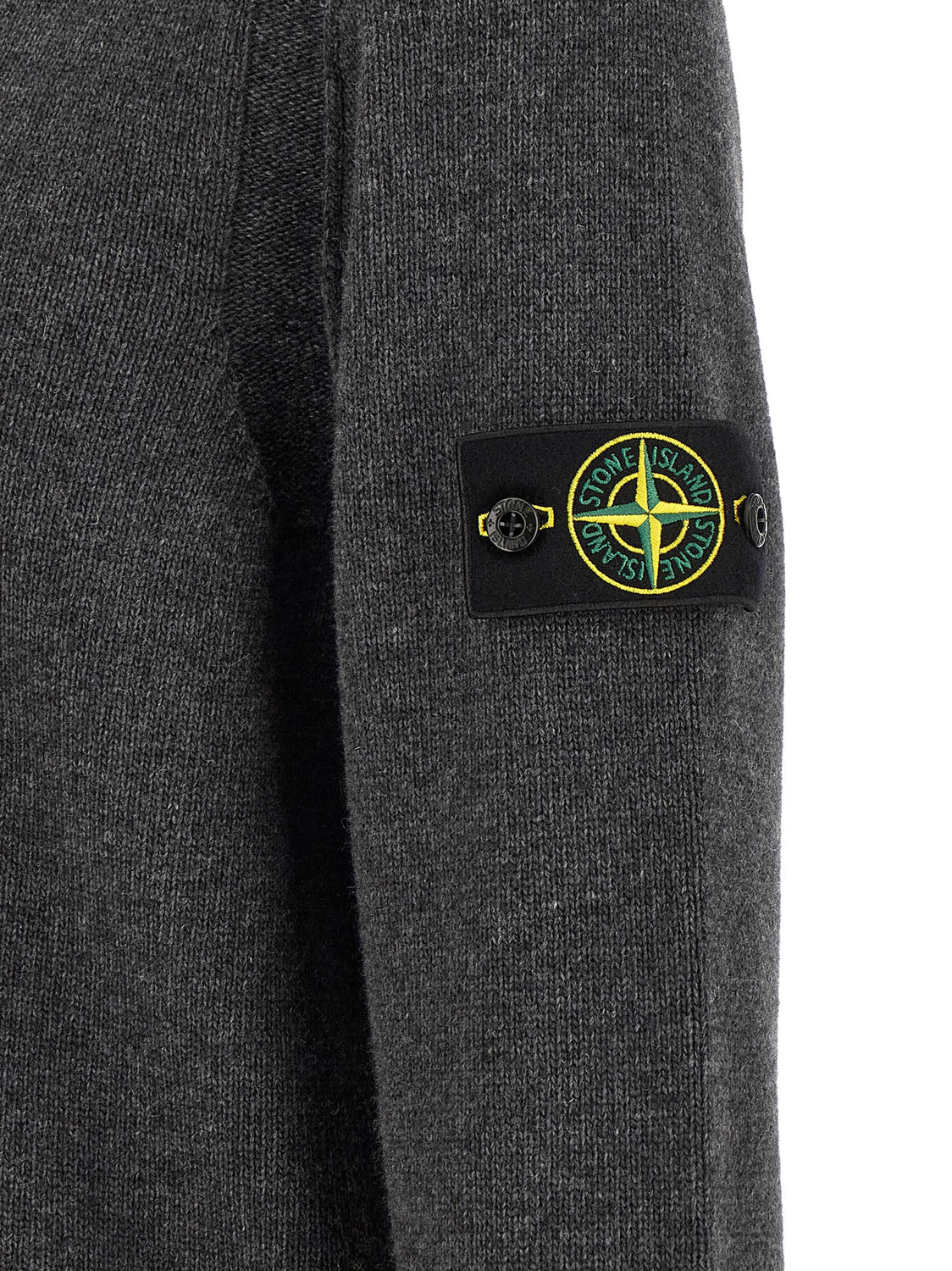 Gray Virgin Wool Cardigan