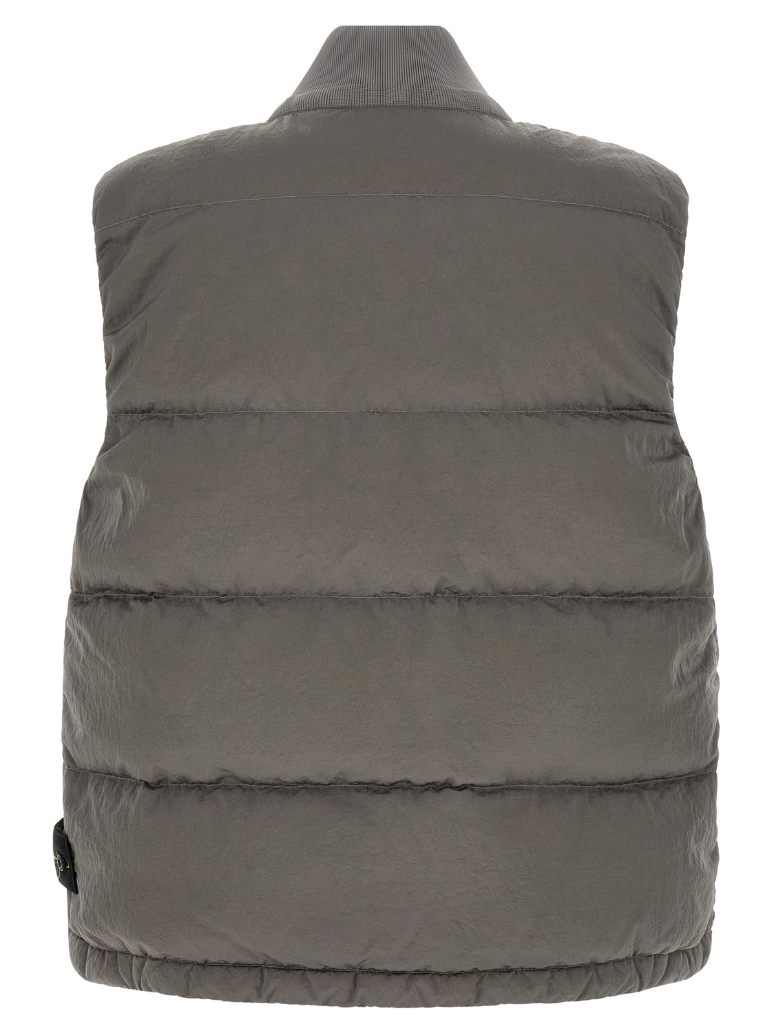 Gray Polyamide Sleeveless Jacket